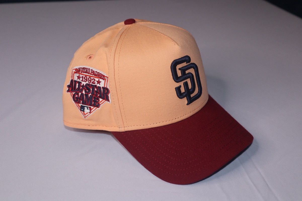 New Era San Diego Padres Peach A-Frame Snapback Hat Size ONE SIZE - 2 Thumbnail