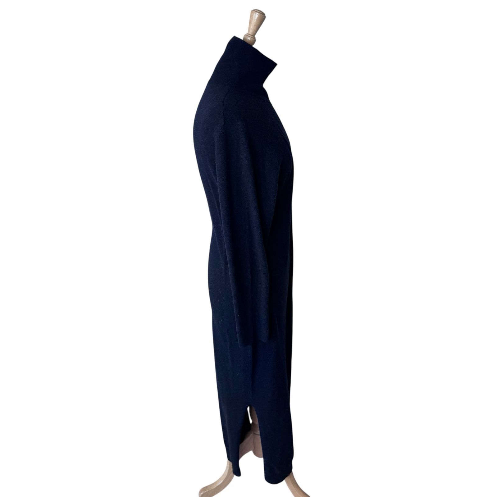 NAADAM NAADAM 100% Cashmere Turtleneck Sweater Dress Black Large Size L / US 10 / IT 46 - 2 Thumbnail