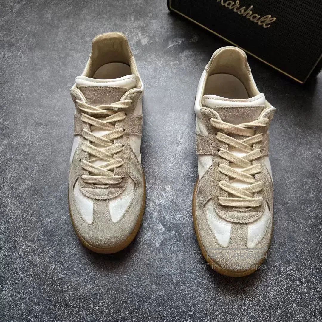Maison Margiela MAISON MARGIELA Gray White Sneakers. Size US 6 / IT 36 - 2 Thumbnail