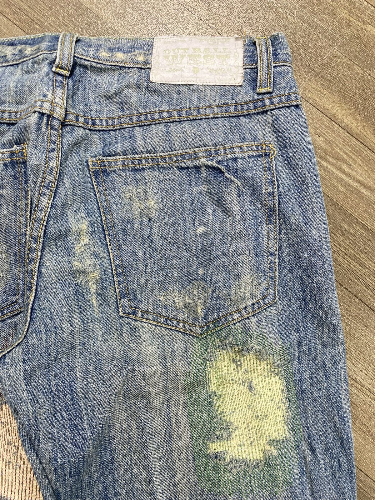 If Six Was Nine 2000s OutBall West Sasikho Distressed Jeans Balenciaga Style Size US 30 / EU 46 - 14 Thumbnail