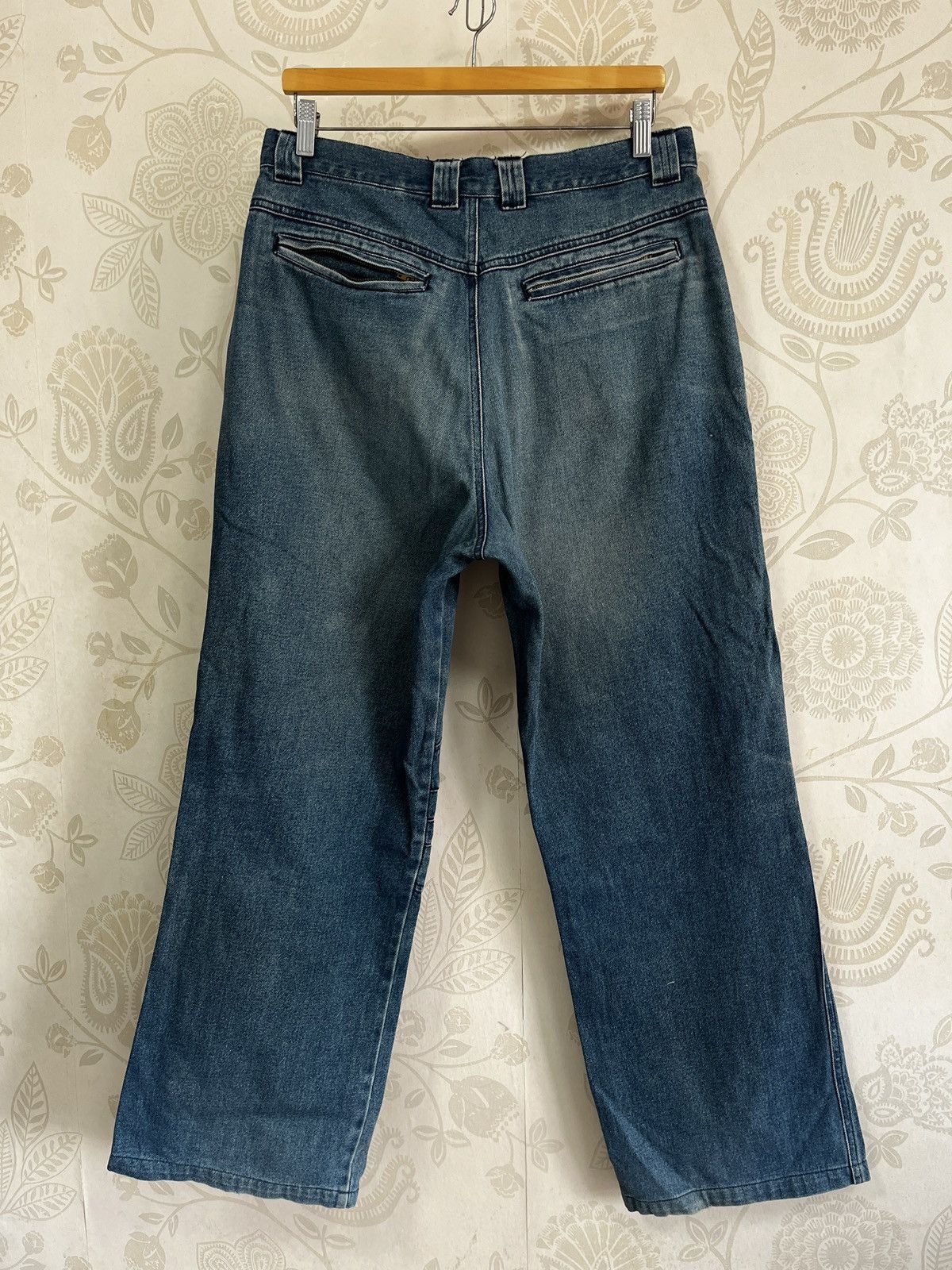 Harley Davidson × Vintage Harley Davidson Double Knee Denim Jeans Size US 35 - 5 Thumbnail