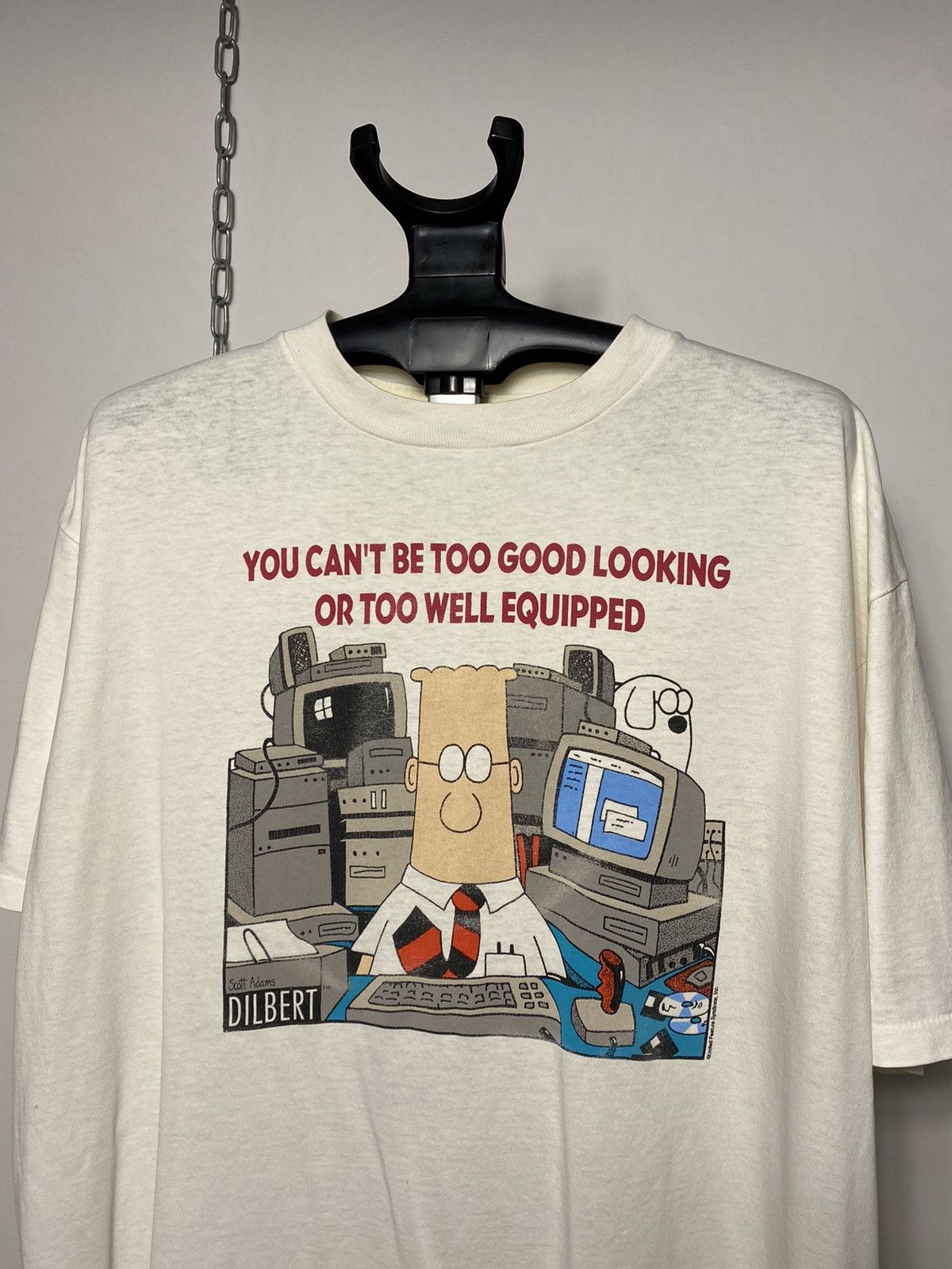 Other Vintage 1990’s Single Stitch Dilbert Funny Cartoon Tshirt Size US XL / EU 56 / 4 - 2 Thumbnail