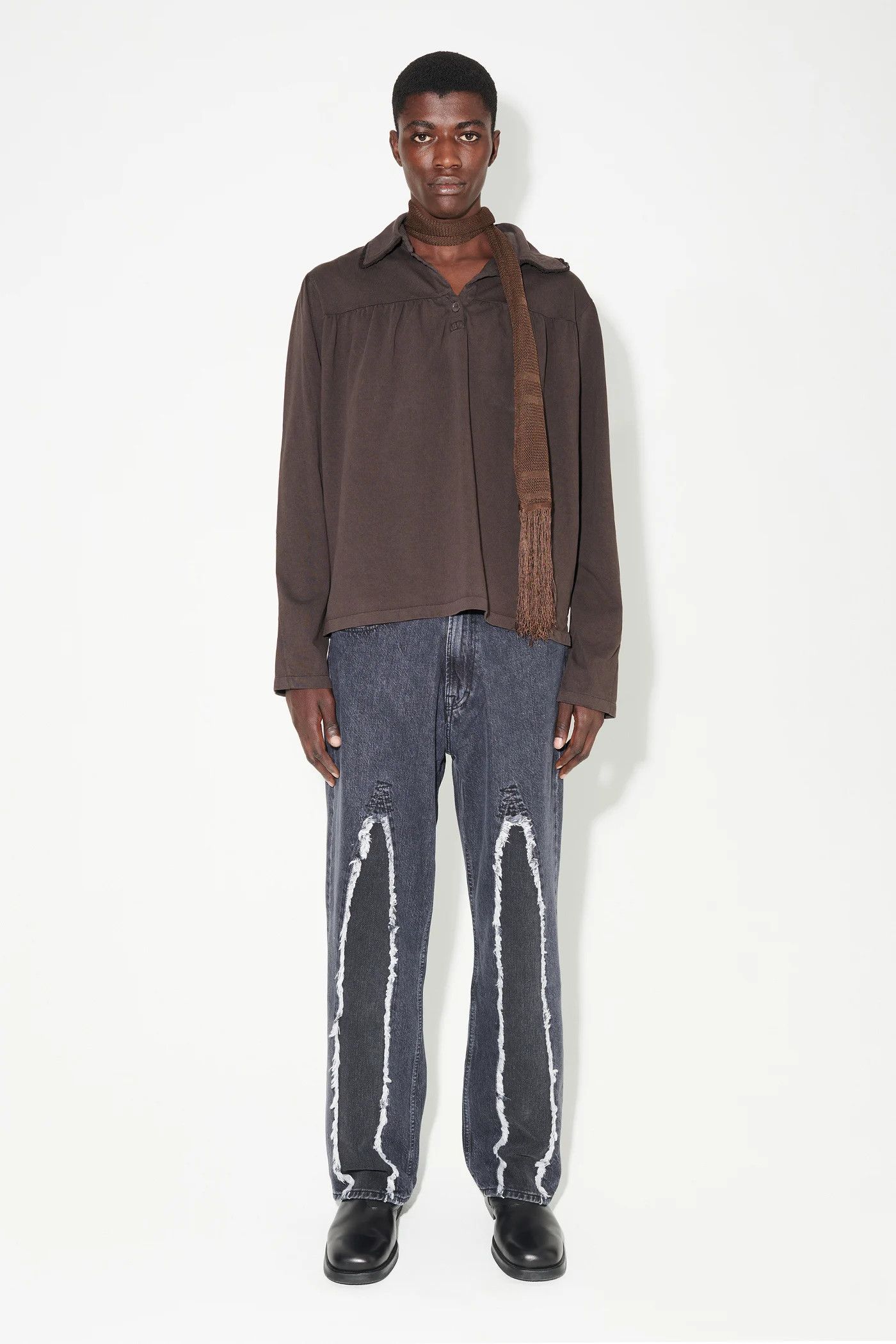 image of Our Legacy Slash Denim in Black, Men's (Size 29)