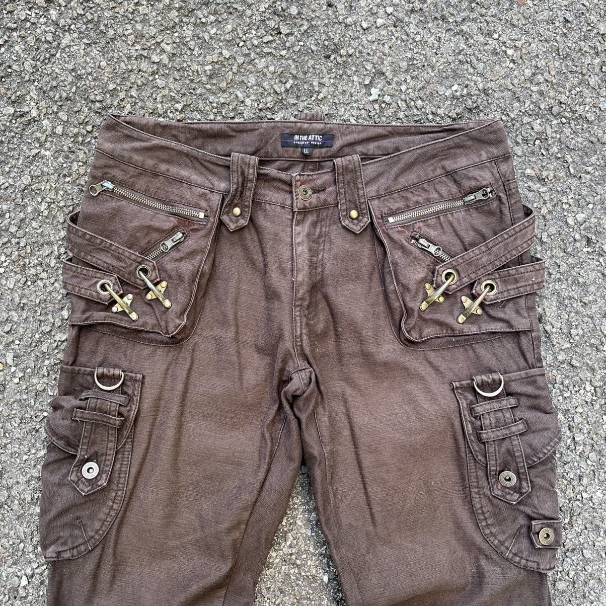 Hysteric Glamour In The Attic Flared Bondage Cargo Pants Bootcut Punk Grunge Size US 32 / EU 48 - 2 Thumbnail