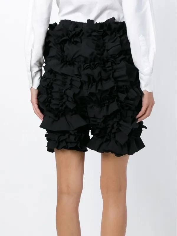 Comme des Garcons Final Drop!!!Comme Des Garcons AD2015 Ruffled Shorts Size 28" / US 6 / IT 42 - 3 Thumbnail