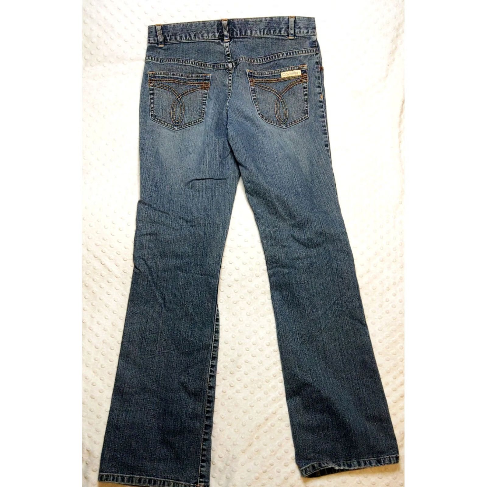 Calvin Klein VINTAGE Calvin Klein Womens Jeans 9 High Rise Straight Leg Blue Mom Jeans 80s 90s USA Mens Women Girls Boys? Size 30" / US 8 / IT 44 - 7 Thumbnail