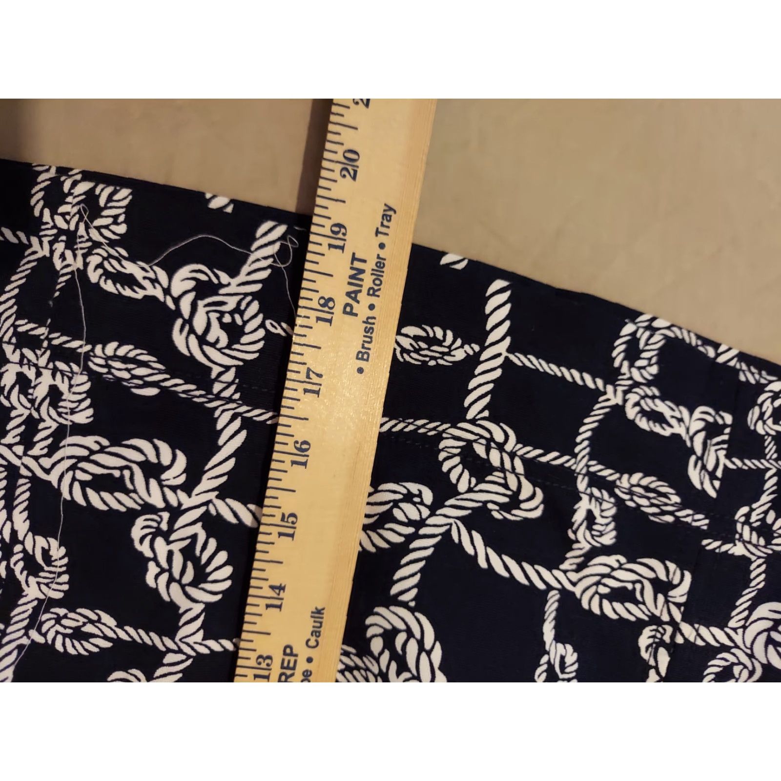 Talbots Womens Talbots Skirt 6 Navy Blue Cotton Knee Length Casual Size 28" / US 6 / IT 42 - 7 Thumbnail