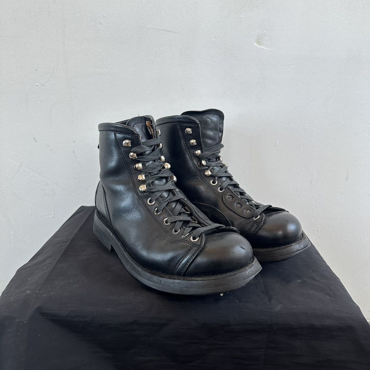 Jean Baptiste Rautureau Jean baptiste military avant garde leather boots Size US 7.5 / EU 40-41 - 3 Thumbnail