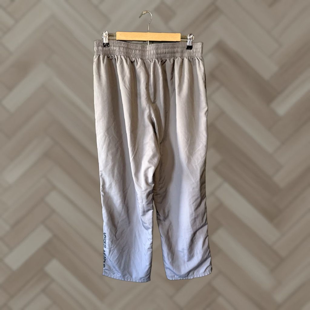Under Armour Under Armour Track Pants Mens XL Gray Athletic Drawstring Pants Size US 36 / EU 52 - 1 Thumbnail