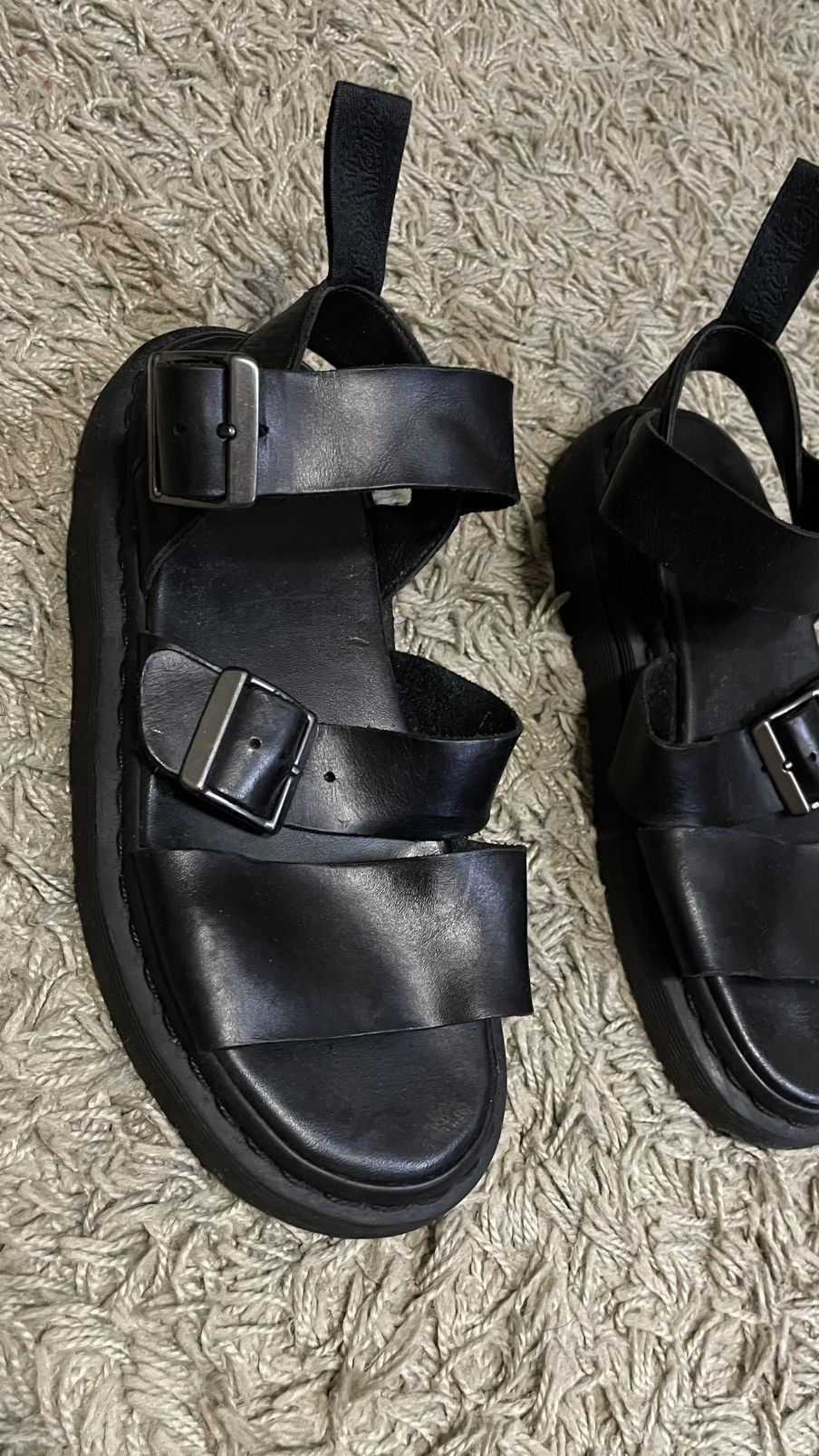 Dr. Martens × Vintage Dr. Martens Women's Voss Leather Strap Sandals Size US 9.5 / IT 39.5 - 4 Thumbnail