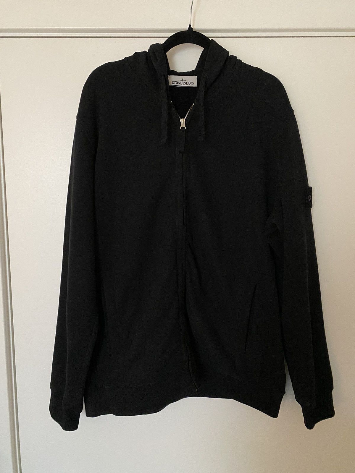 Stone Island Stone Island Logo Patch Zip-Up Hoodie Black XXL Size US XXL / EU 58 / 5 - 1 Thumbnail
