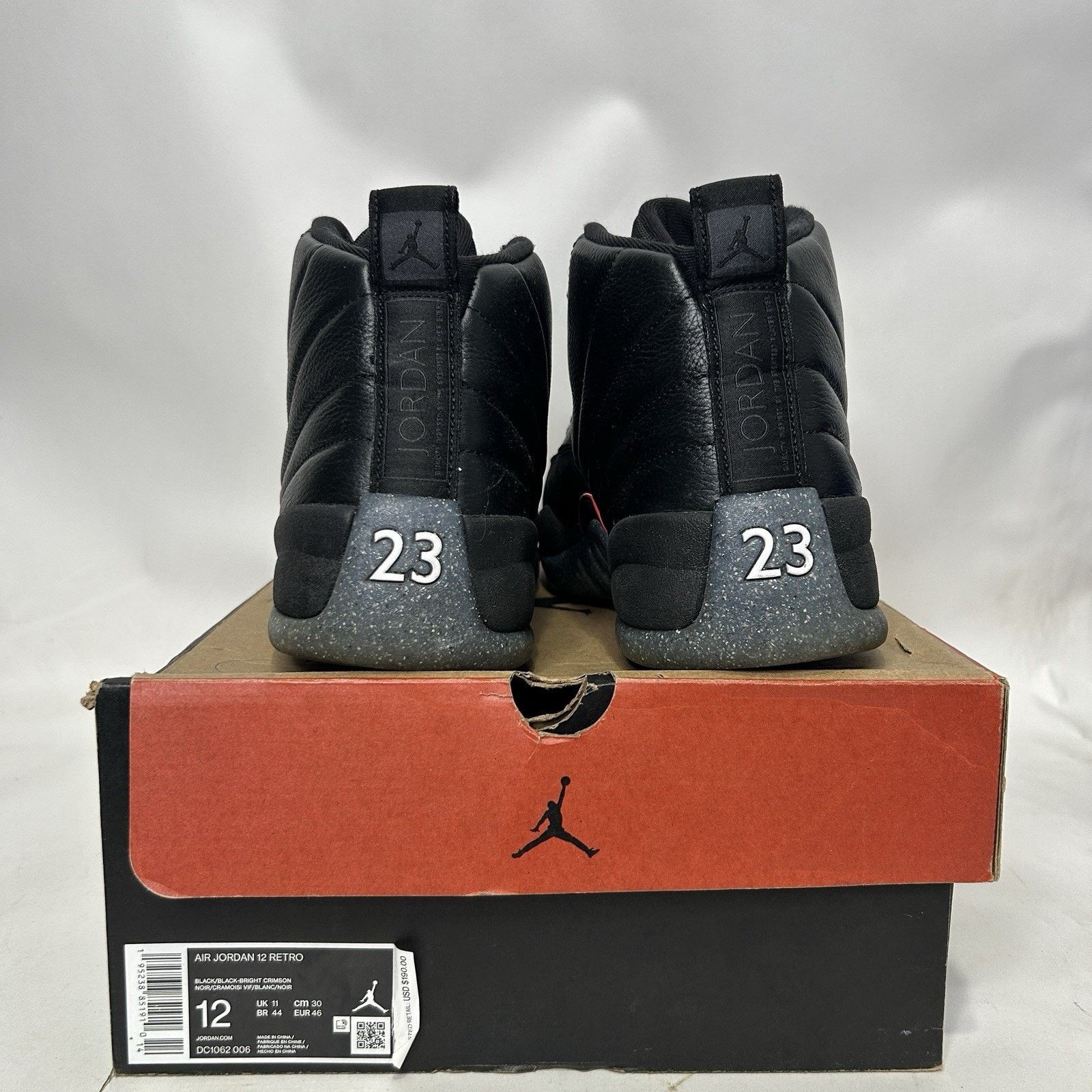 Jordan Brand Nike Air Jordan 12 Retro "Utility/Black Bright Crimson” Size US 12 / EU 45 - 5 Thumbnail