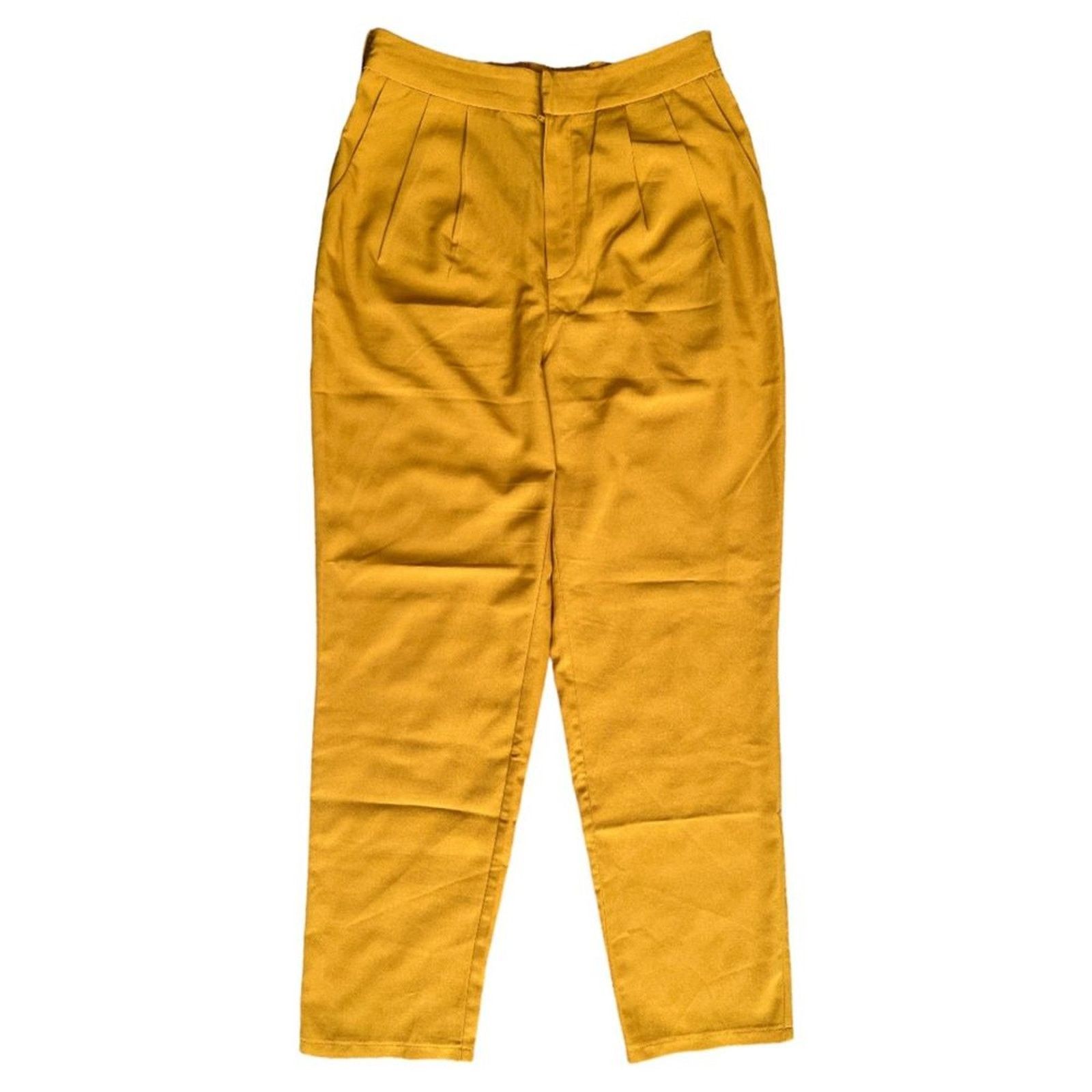 Forever 21 Forever 21 Yellow Slacks Pants, M Size 26" / US 2 / IT 38 - 1 Thumbnail