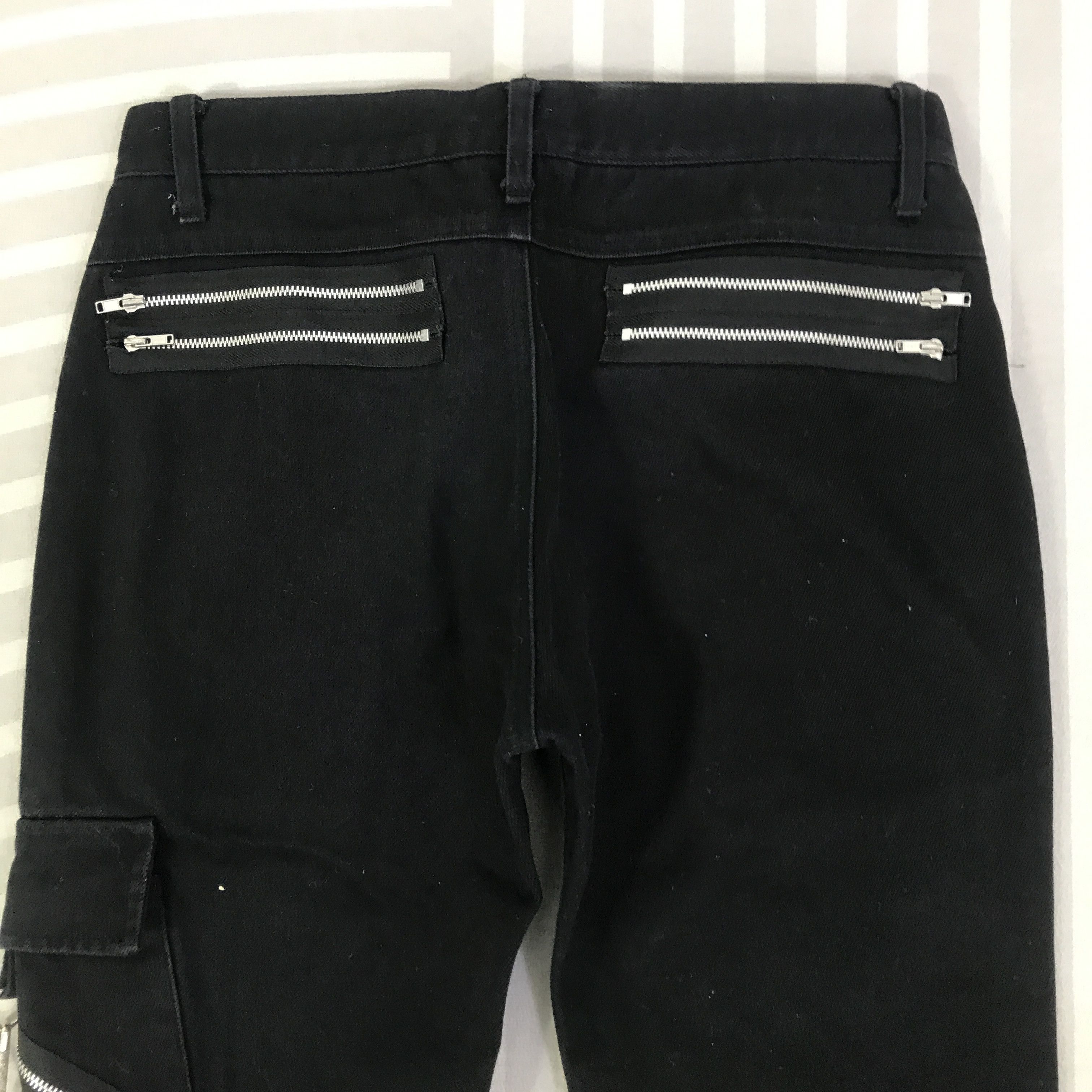 Japanese Brand Punk For Your Unholy Life 666 bondage Jeans Pants K130B15 Size US 32 / EU 48 - 5 Thumbnail