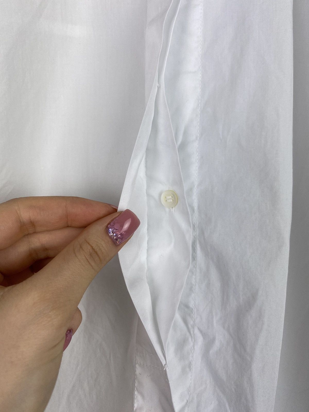 Designer × Helmut Lang Helmut Lang ladies short sleeve shirt size L Size L / US 10 / IT 46 - 8 Thumbnail
