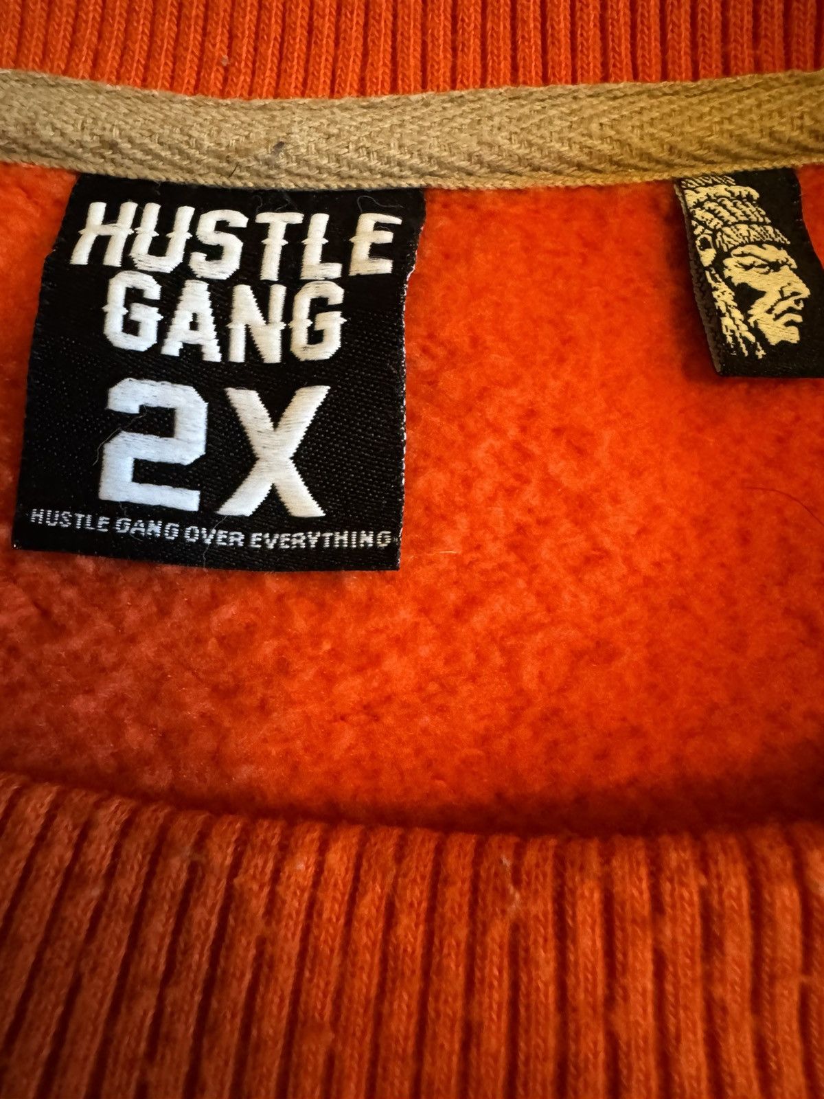 Other Hustle Gang Chief Sweatshirt 2X Orange Embroidered Native Size US XXL / EU 58 / 5 - 2 Thumbnail