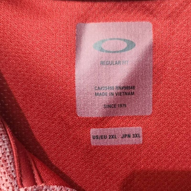 Oakley Oakley Golf Red Aero Ellipse Polo Regular Fit Size XXL Size US XXL / EU 58 / 5 - 4 Thumbnail