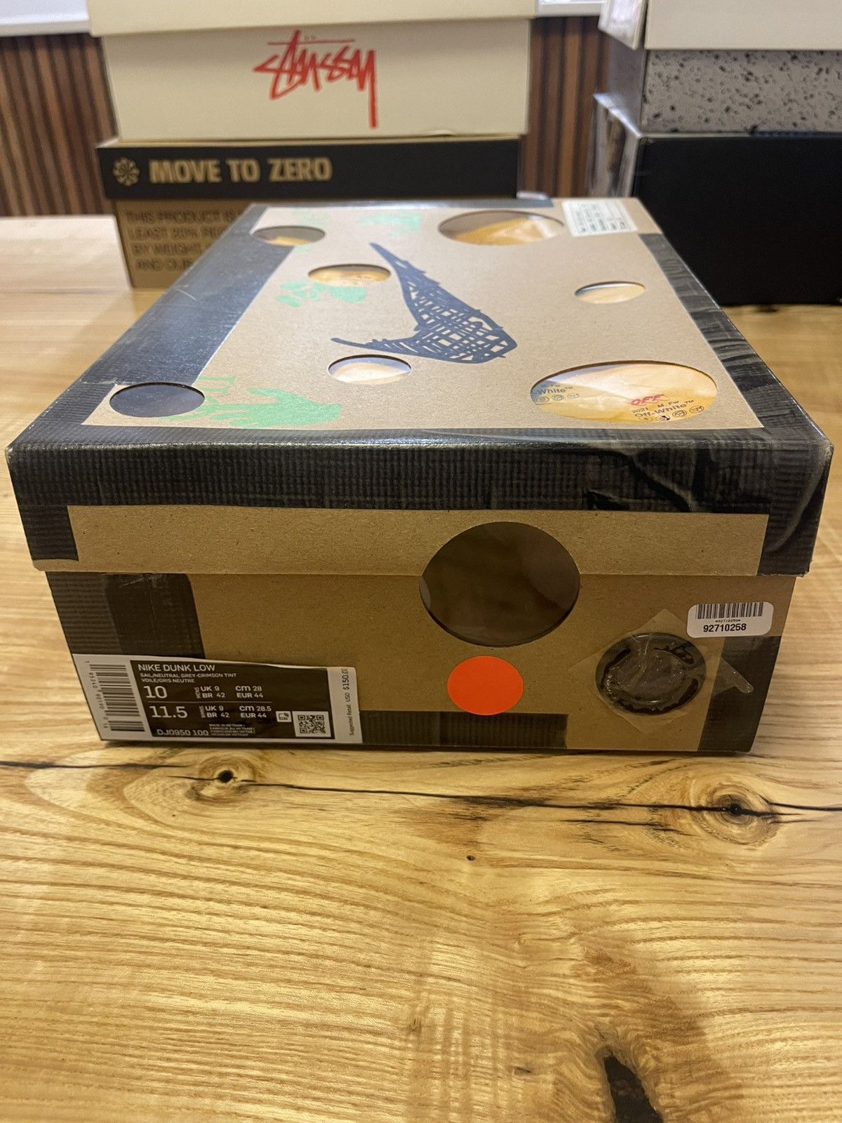 Nike × Off-White Off-White Dunk low Nike lot 12/50 size 10 Size US 10 / EU 43 - 7 Thumbnail