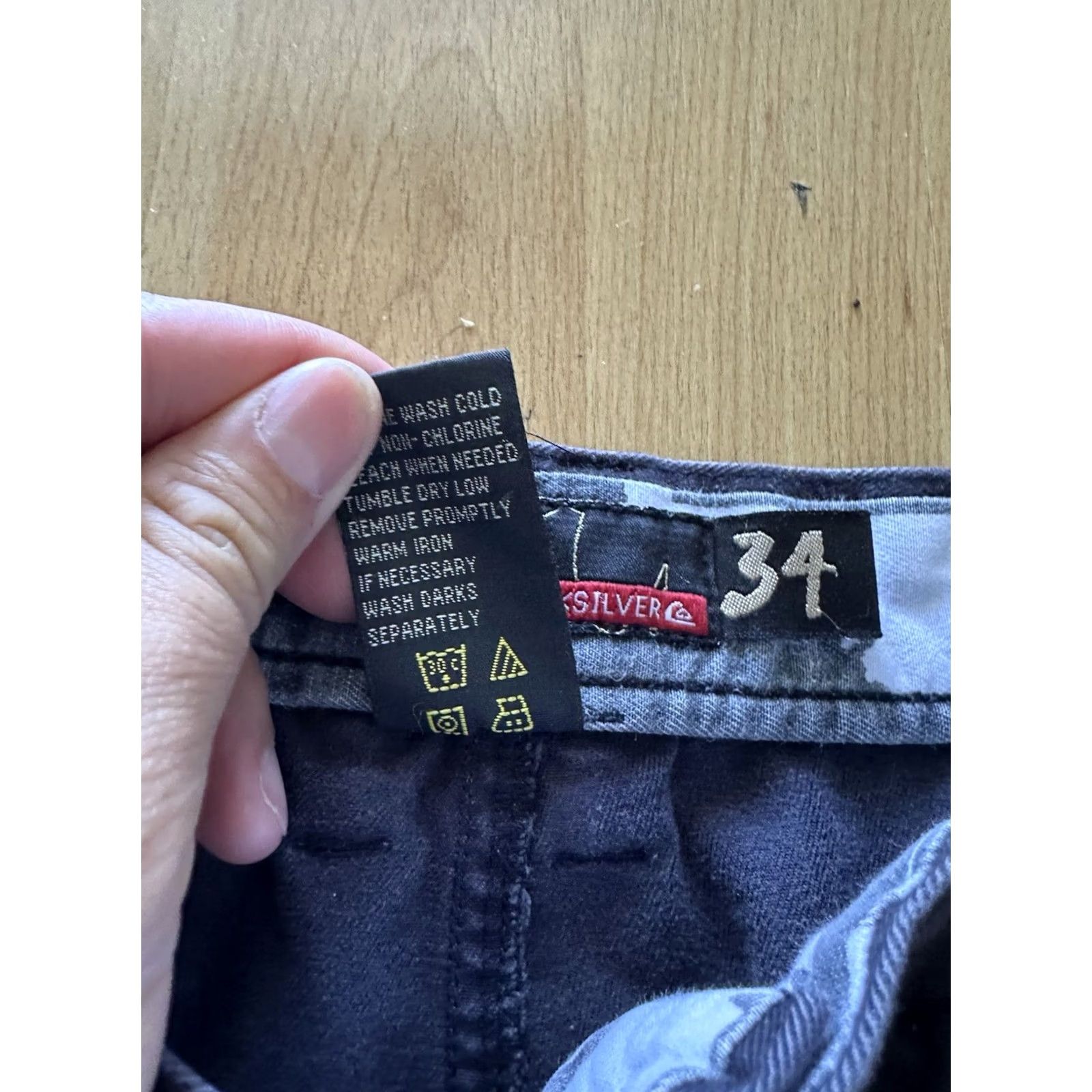 Quiksilver Vintage Quicksilver Shorts Mens 34 Black Baggy Cargo Button Snap Pockets 90s Y2K Size US 34 / EU 50 - 6 Thumbnail