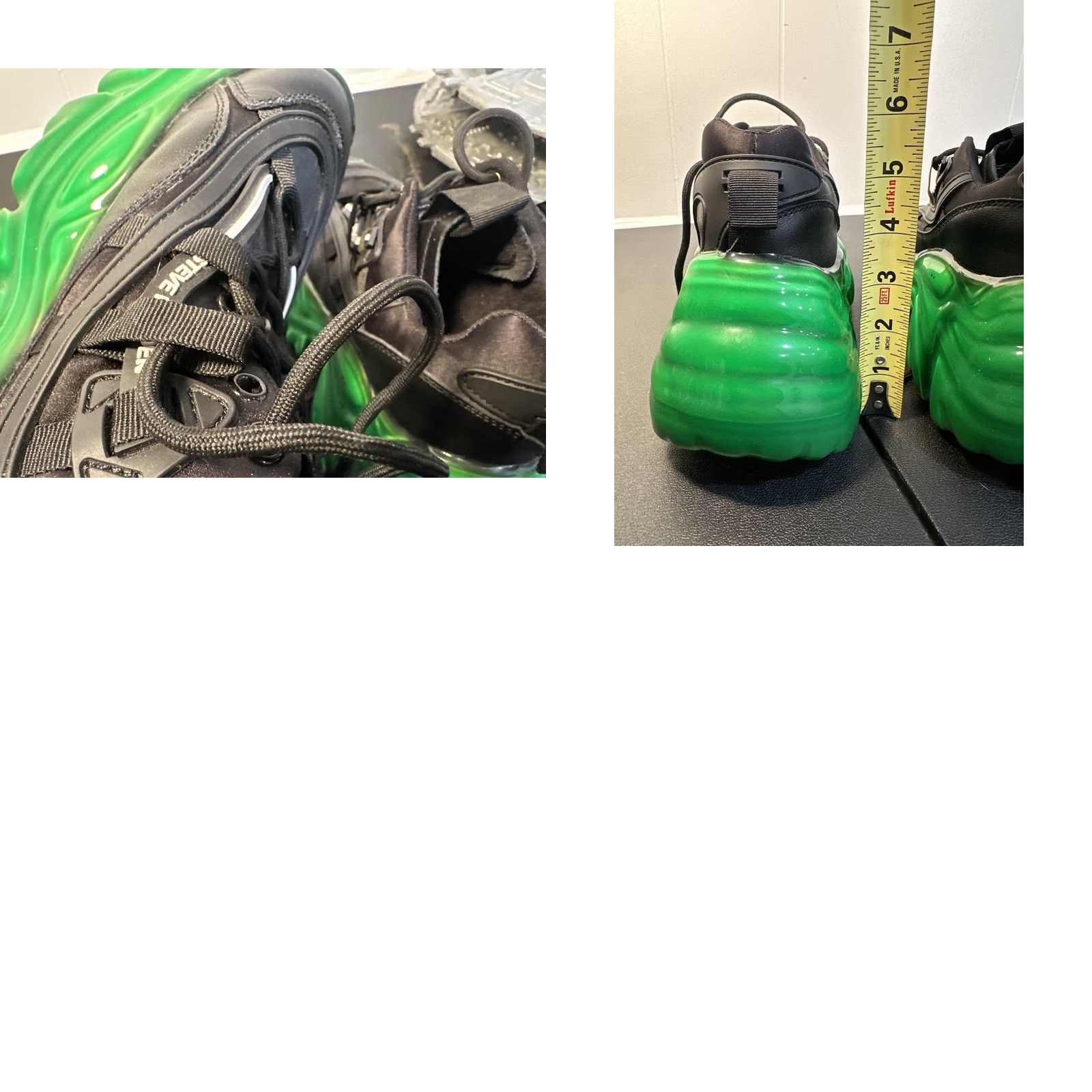 Steve Madden Steve Madden Revel Women's Athletic Sneaker Black Green Size 7M M Colorful EDM Raver EDC Shoes Size US 10 / IT 40 - 11 Thumbnail
