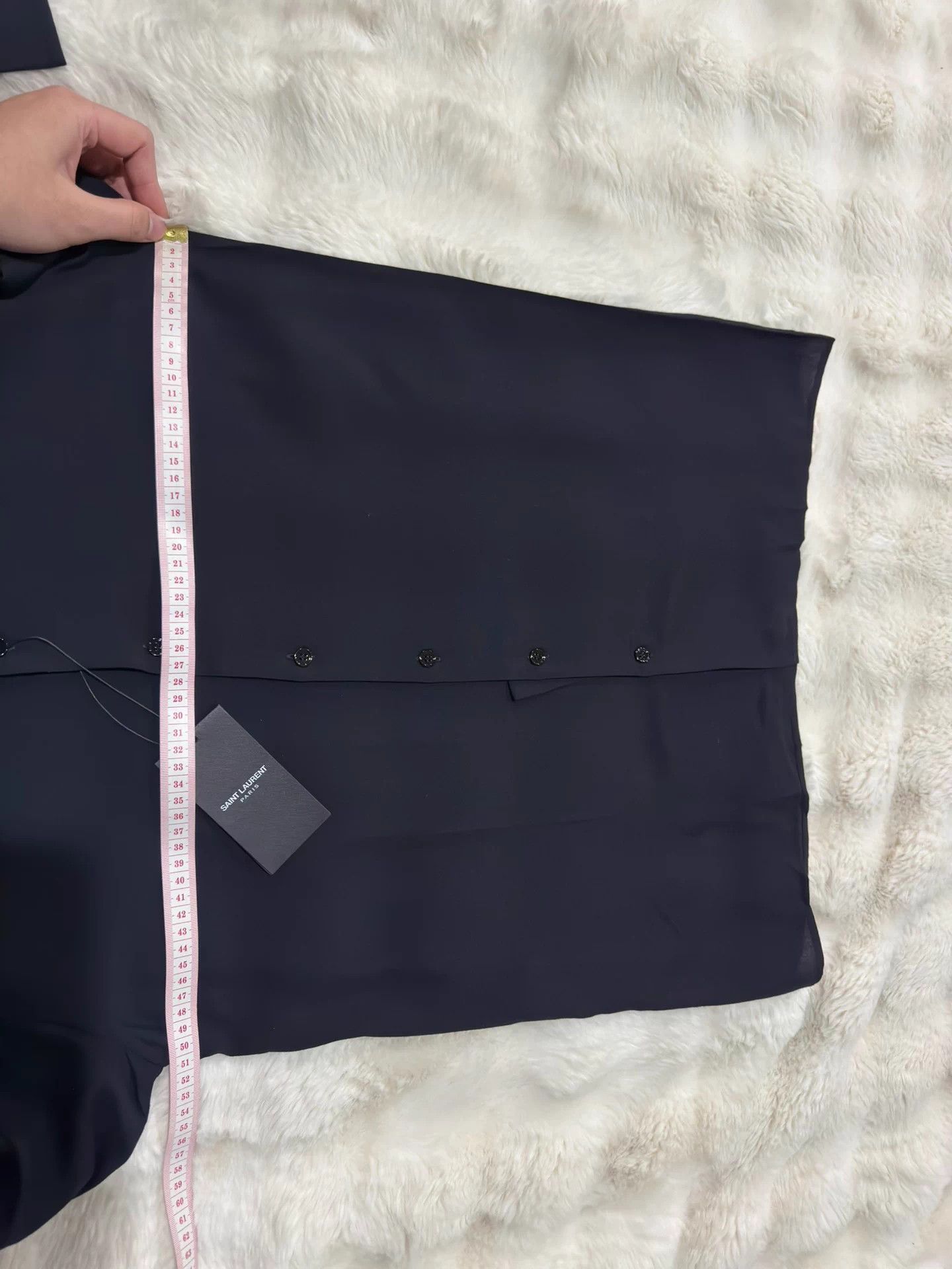 Saint Laurent Paris Saint Laurent Hedi Slimane era solid color shirt Size US XXS / EU 40 - 8 Thumbnail