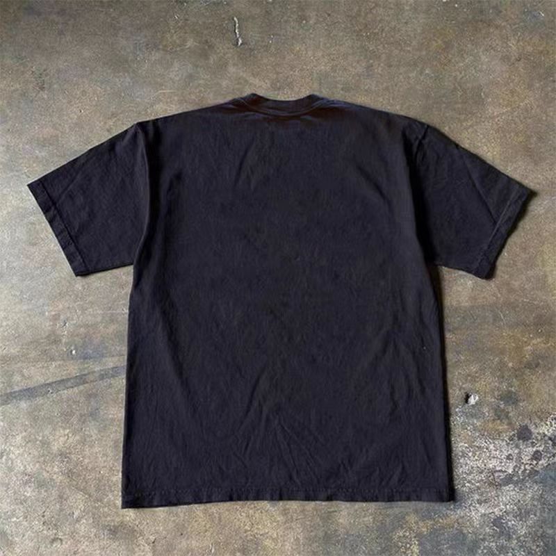Vintage Black street washed retro skull print t-shirt Size US M / EU 48-50 / 2 - 2 Thumbnail