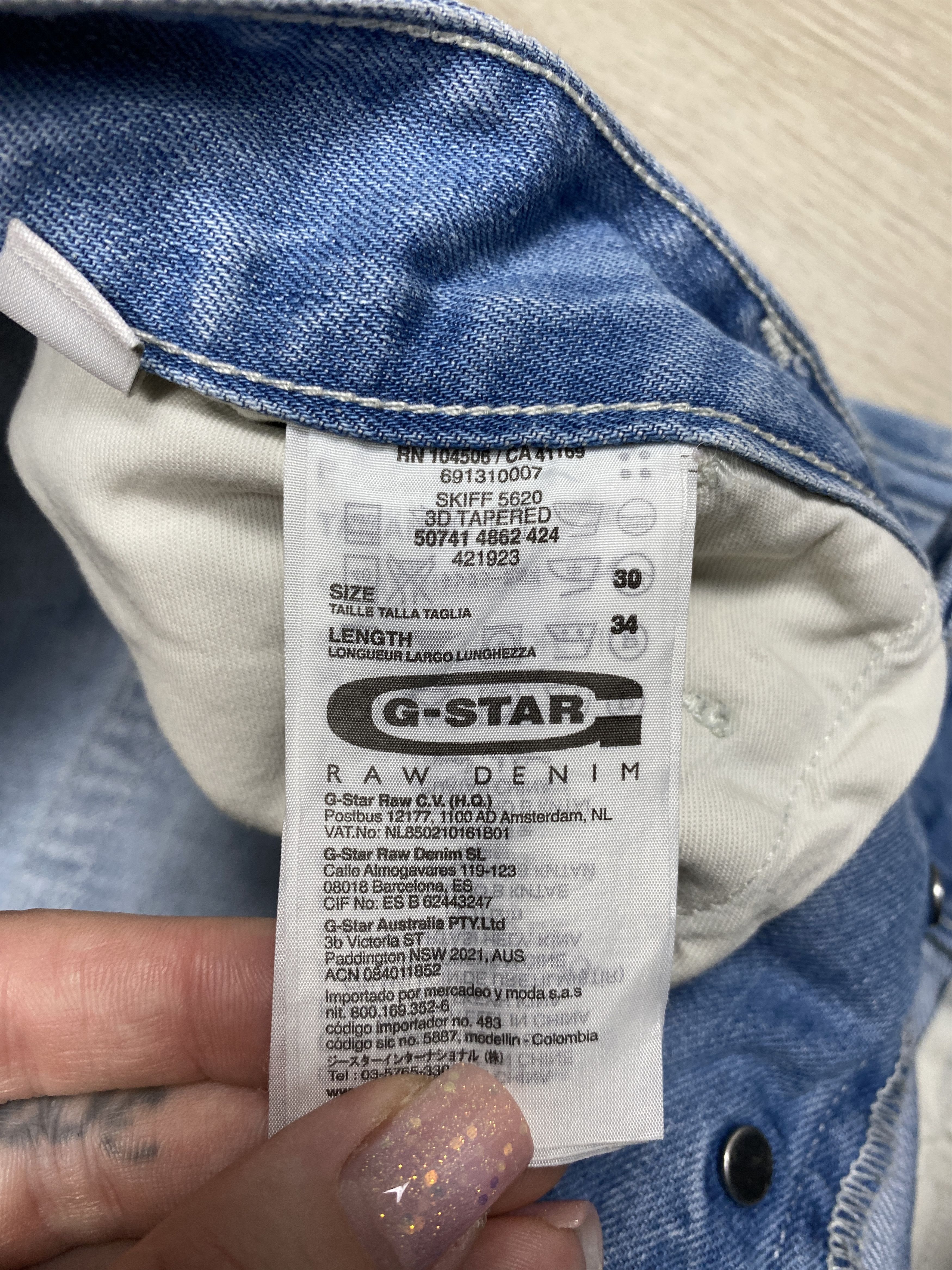 G-Star G Star Raw Vintage Mens Denim Pants Double Knee Jeans Size US 30 / EU 46 - 3 Thumbnail