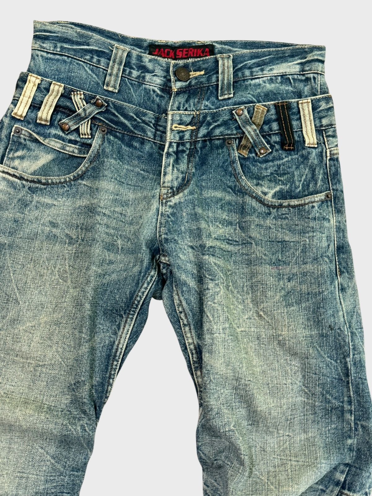 Le Grande Bleu (L.G.B.) JACK SERIKA DOUBLE WAIST ACID MUD WASH DENIM Size US 28 / EU 44 - 5 Thumbnail
