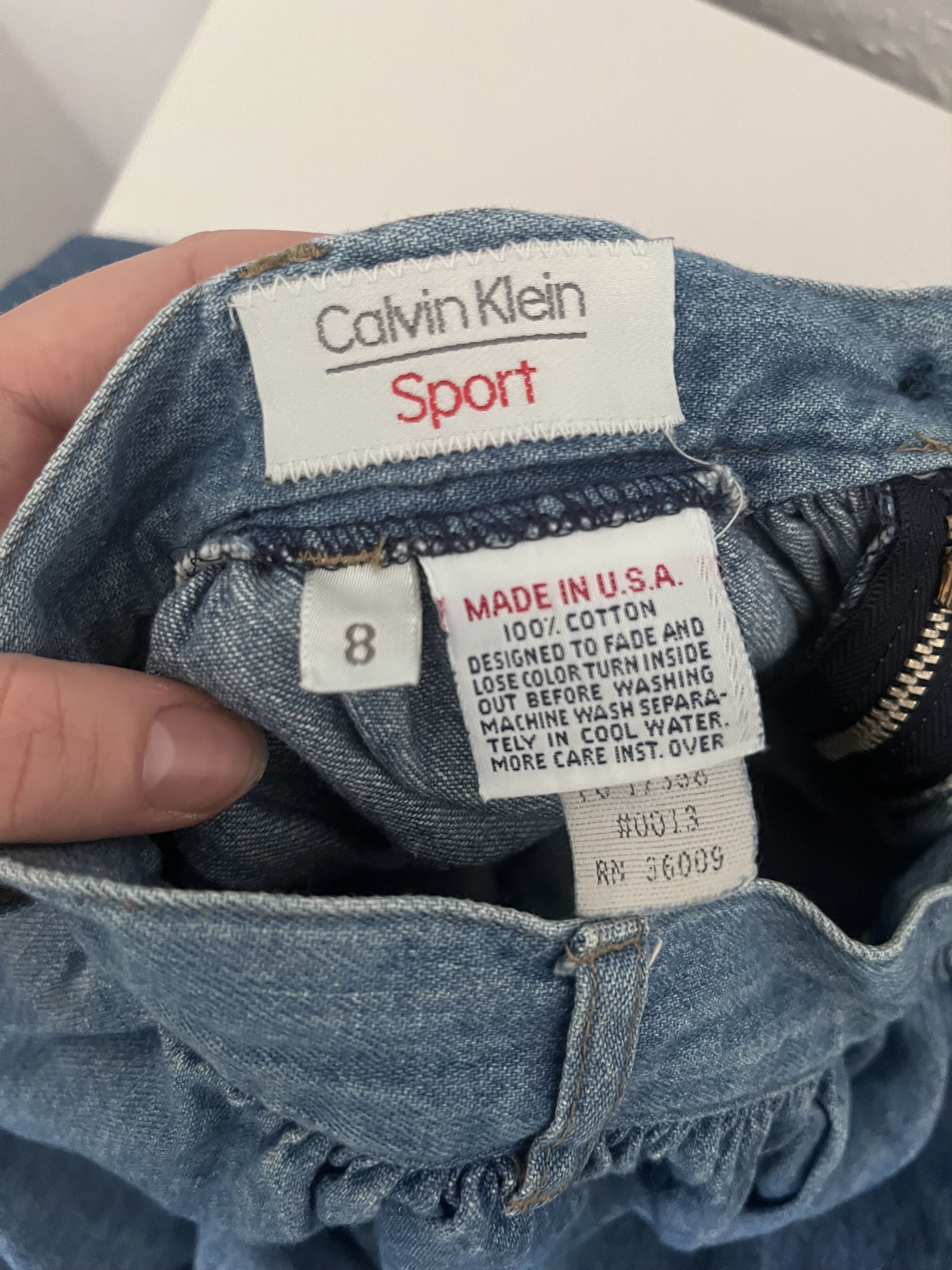 Calvin Klein Denim Skirt Calvin Klein Size 30" / US 8 / IT 44 - 2 Thumbnail