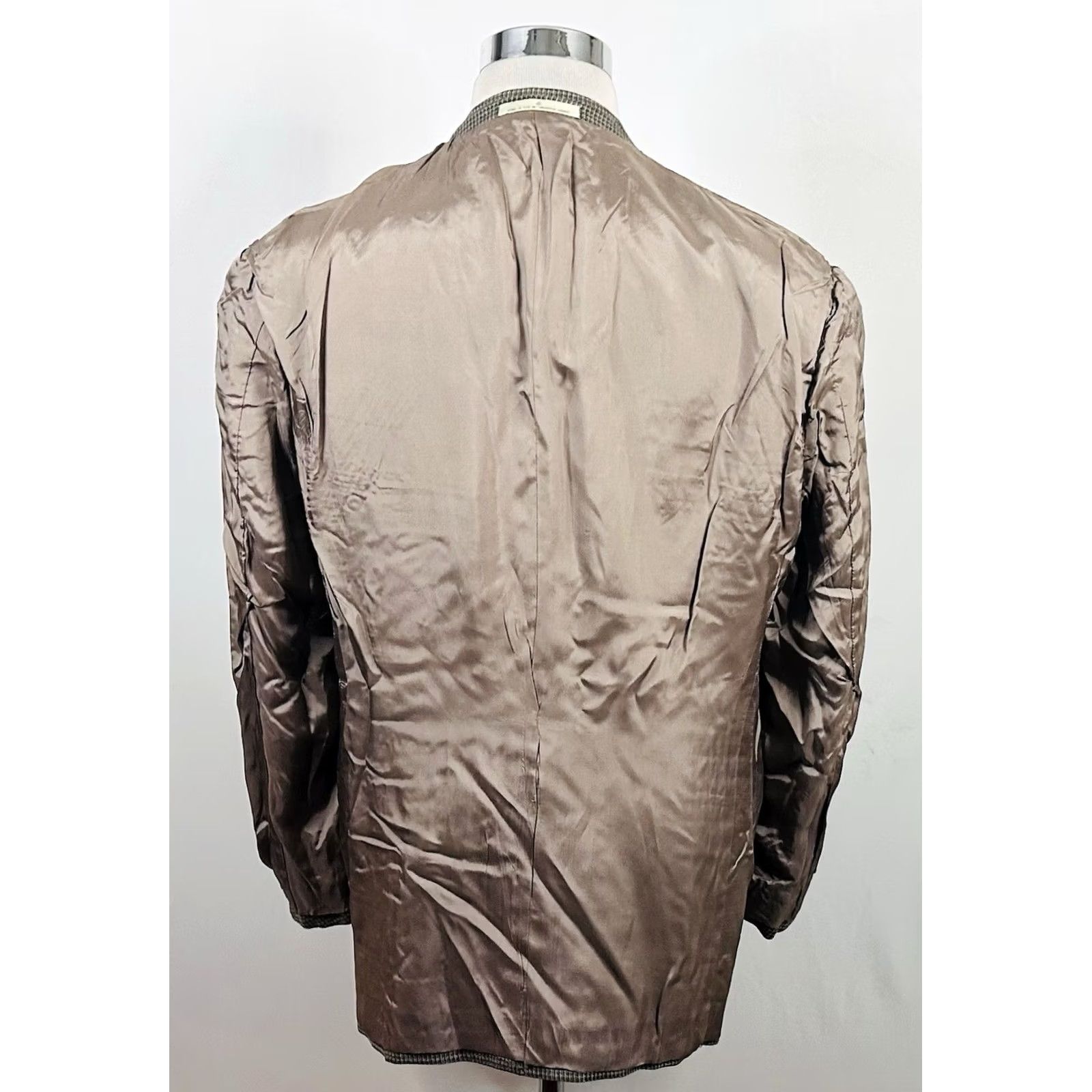 Joseph Abboud Joseph Abboud Sport Coat Silk Wool Blend Gold Knit Two-Button Lined 44R Jacket Mens Dress Coat Size US XS / EU 42 / 0 - 8 Thumbnail