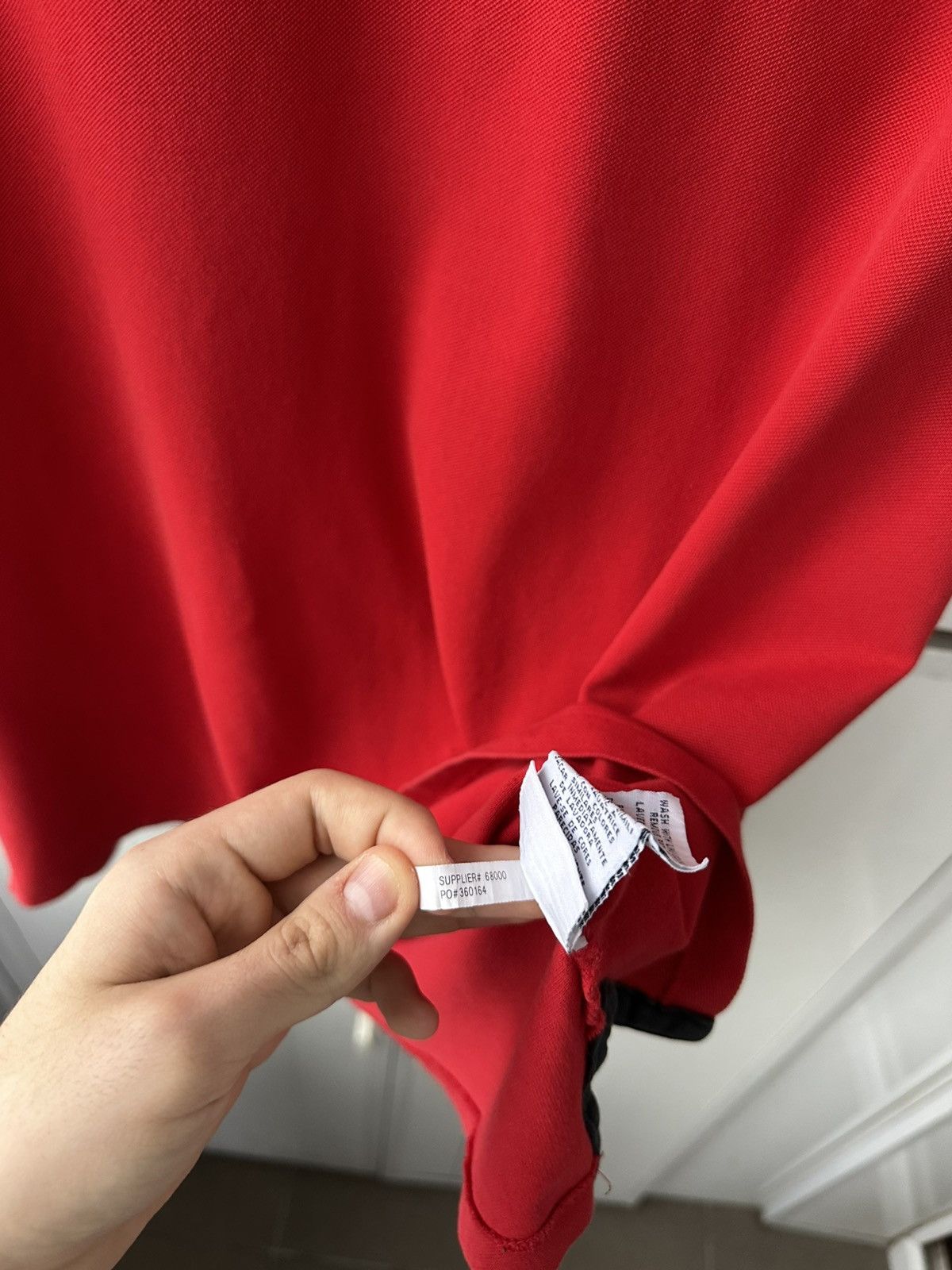 Polo Ralph Lauren Vintage Polo Ralph Lauren Red Polos Black Logo Size US XL / EU 56 / 4 - 14 Thumbnail