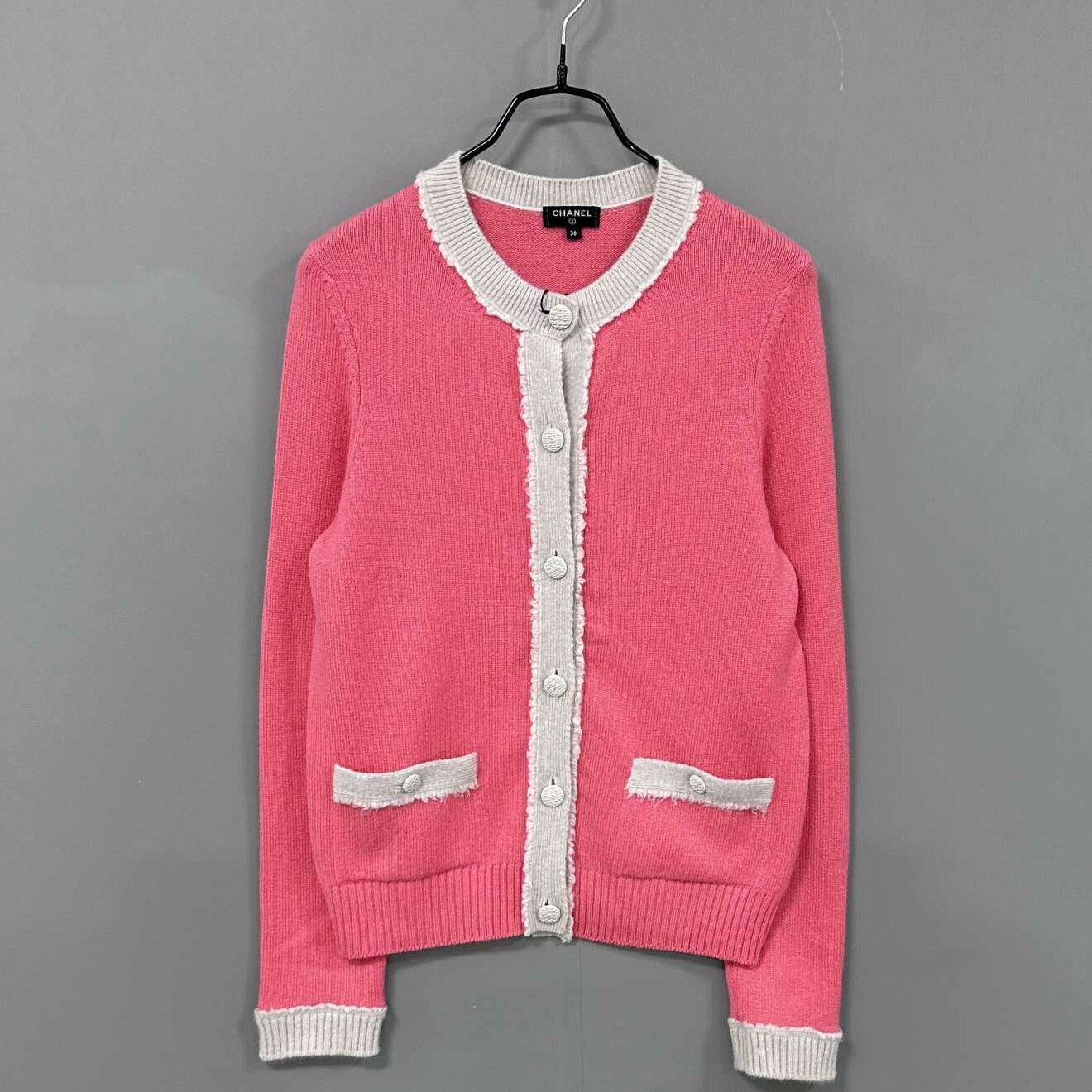 Chanel Chanel Knit Pink Sweater S Women Size S / US 4 / IT 40 - 1 Thumbnail