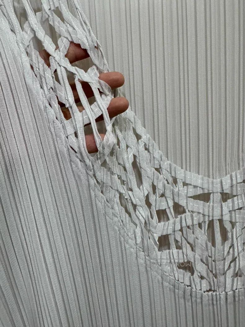 Issey Miyake Issey Miyake Paper-cut White Dress Size L / US 10 / IT 46 - 7 Thumbnail