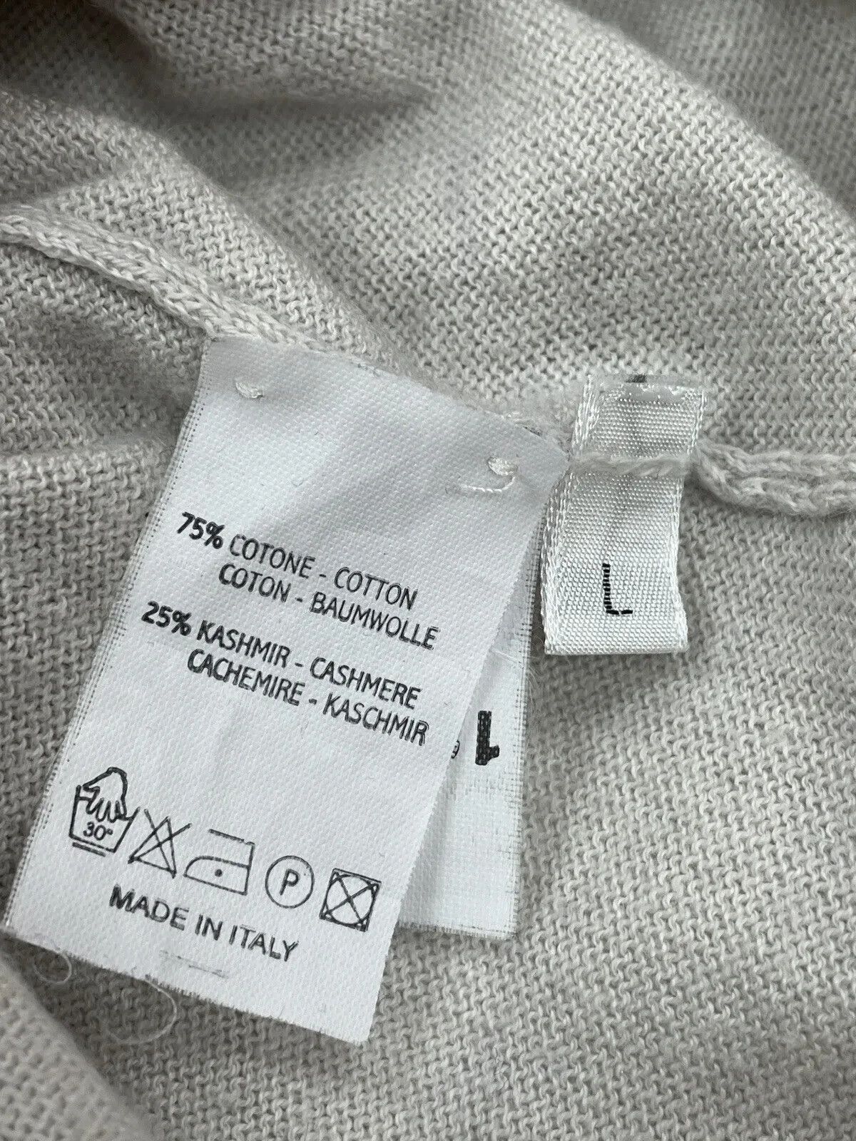 Other Lamberto Losani V-neck Cotton Cashmere Sweater Tunica Womens Size L / US 10 / IT 46 - 8 Thumbnail