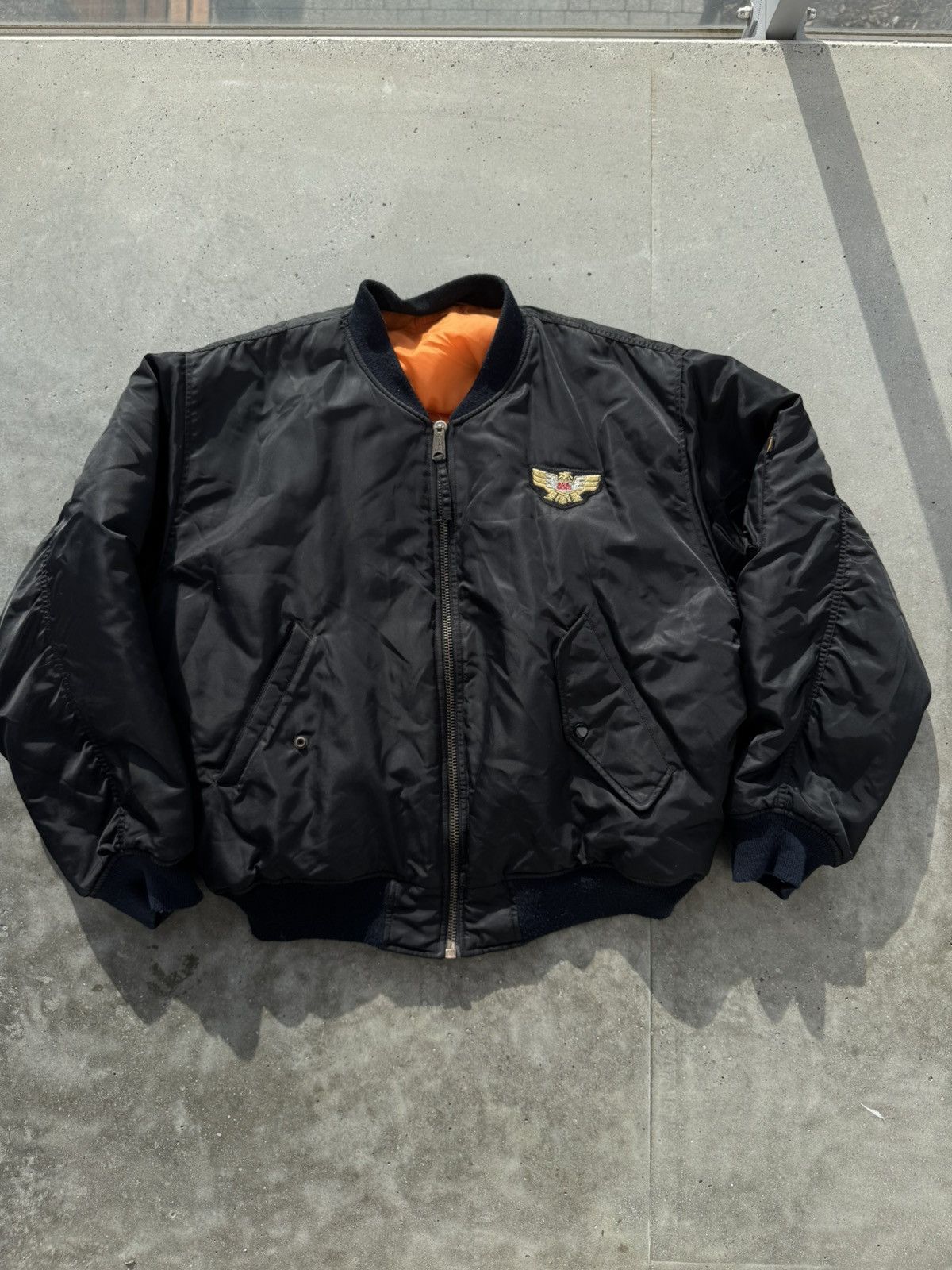 Vintage boxy bomber Jacket MA-1 Flyers Intermediate