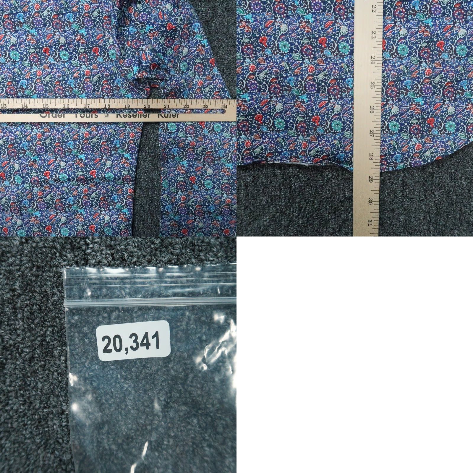 Robert Graham Robert Graham Shirt Men XS Blue Floral Long Sleeve Button-Up Flip Cuff Classic Size US XS / EU 42 / 0 - 8 Thumbnail