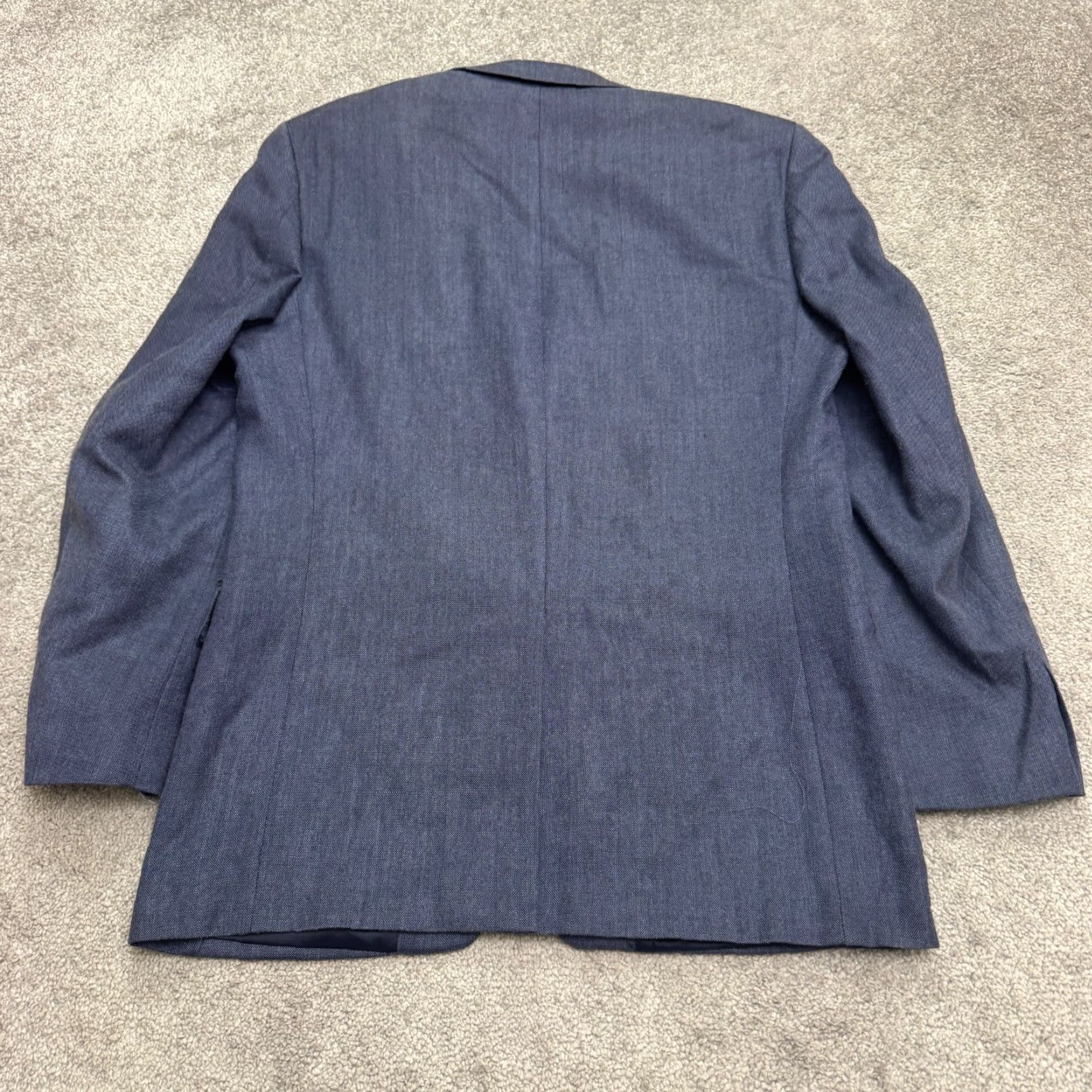 Ralph Lauren VINTAGE Ralph Lauren Men's Blazer Suit Jacket 38R Wool Silk Blue Classic Business Office Formal Size 38R - 2 Thumbnail