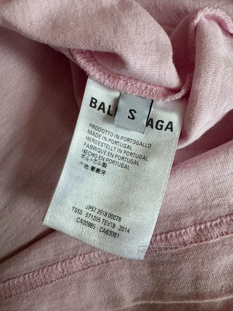 Balenciaga Balenciaga Light Pink T-Shirt Size US S / EU 44-46 / 1 - 2 Thumbnail