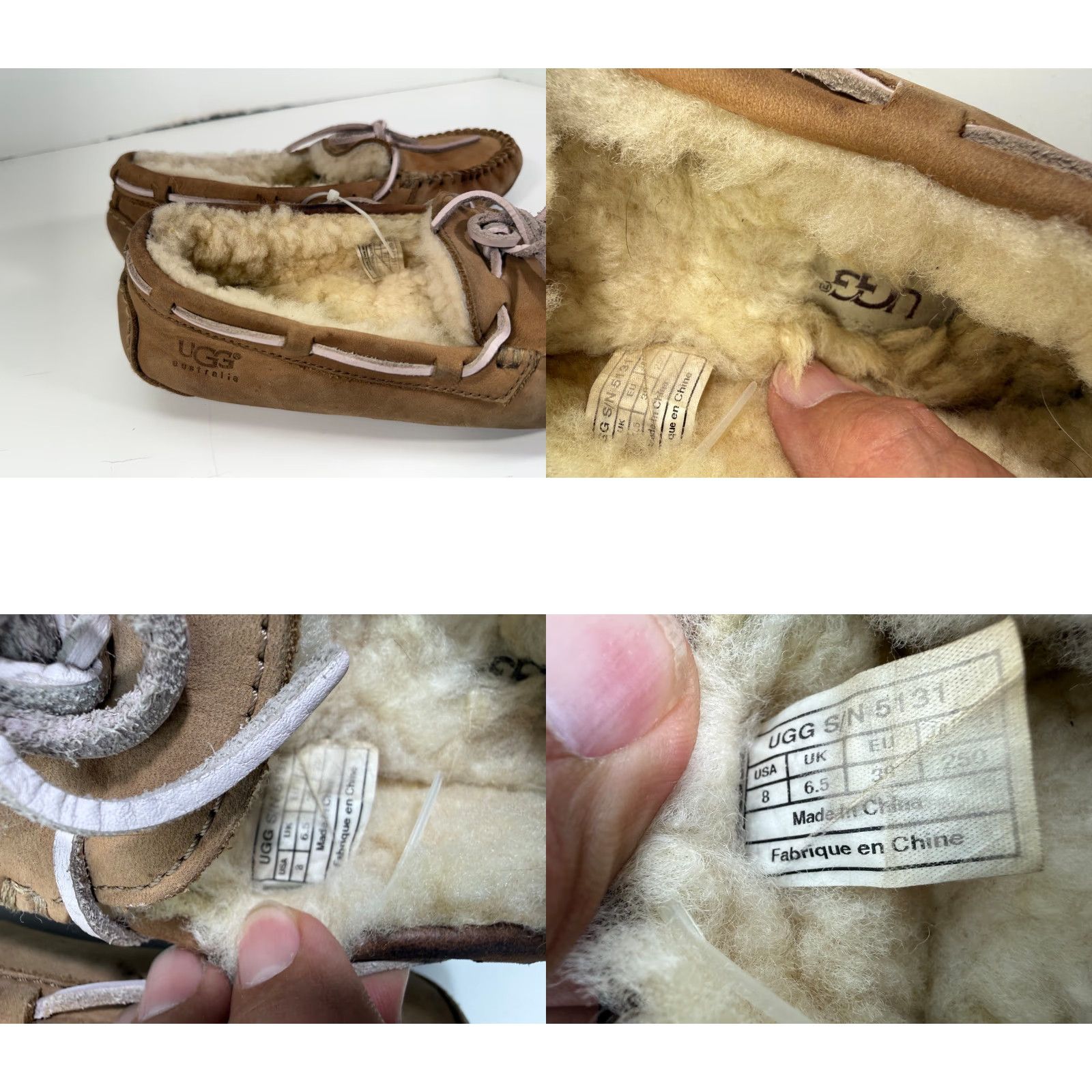Ugg UGG Dakota Moccasins Slippers Women 8 Brown Sheepskin Lined Comfort Slip On Moccasin Shoes Womens Brown 8 UGG Dakota Moccasins Slippers Size US 8 / IT 38 - 8 Thumbnail