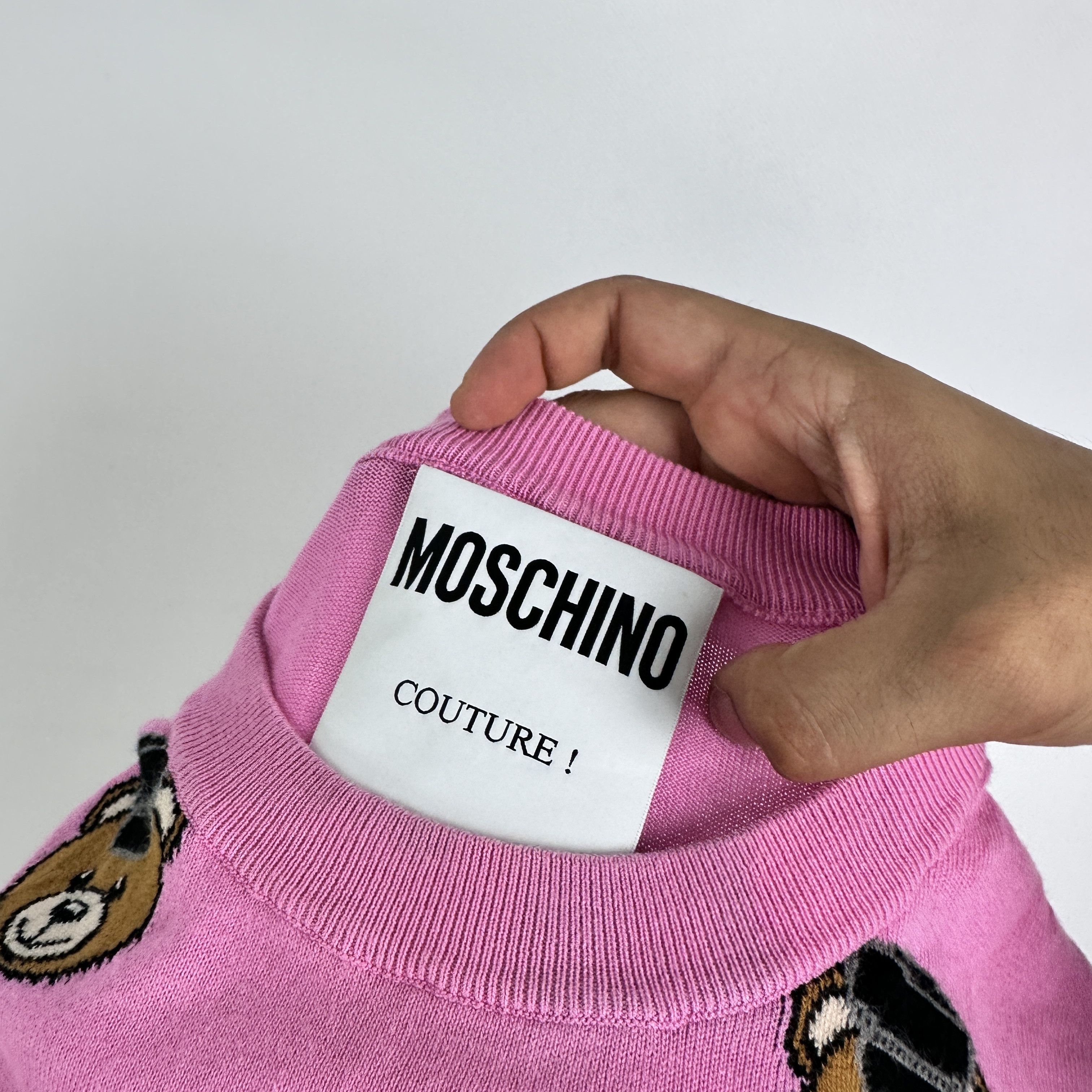 Moschino Maglioncino Moschino Couture Orsetti Monogram – XXS Size XXS / US 00 / IT 34 - 6 Thumbnail