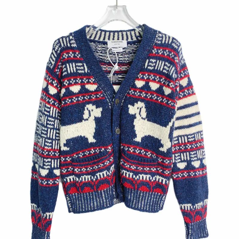 Thom Browne Thom Browne Colorful Wool Women's Cardigan 0089 Size S / US 4 / IT 40 - 1 Thumbnail