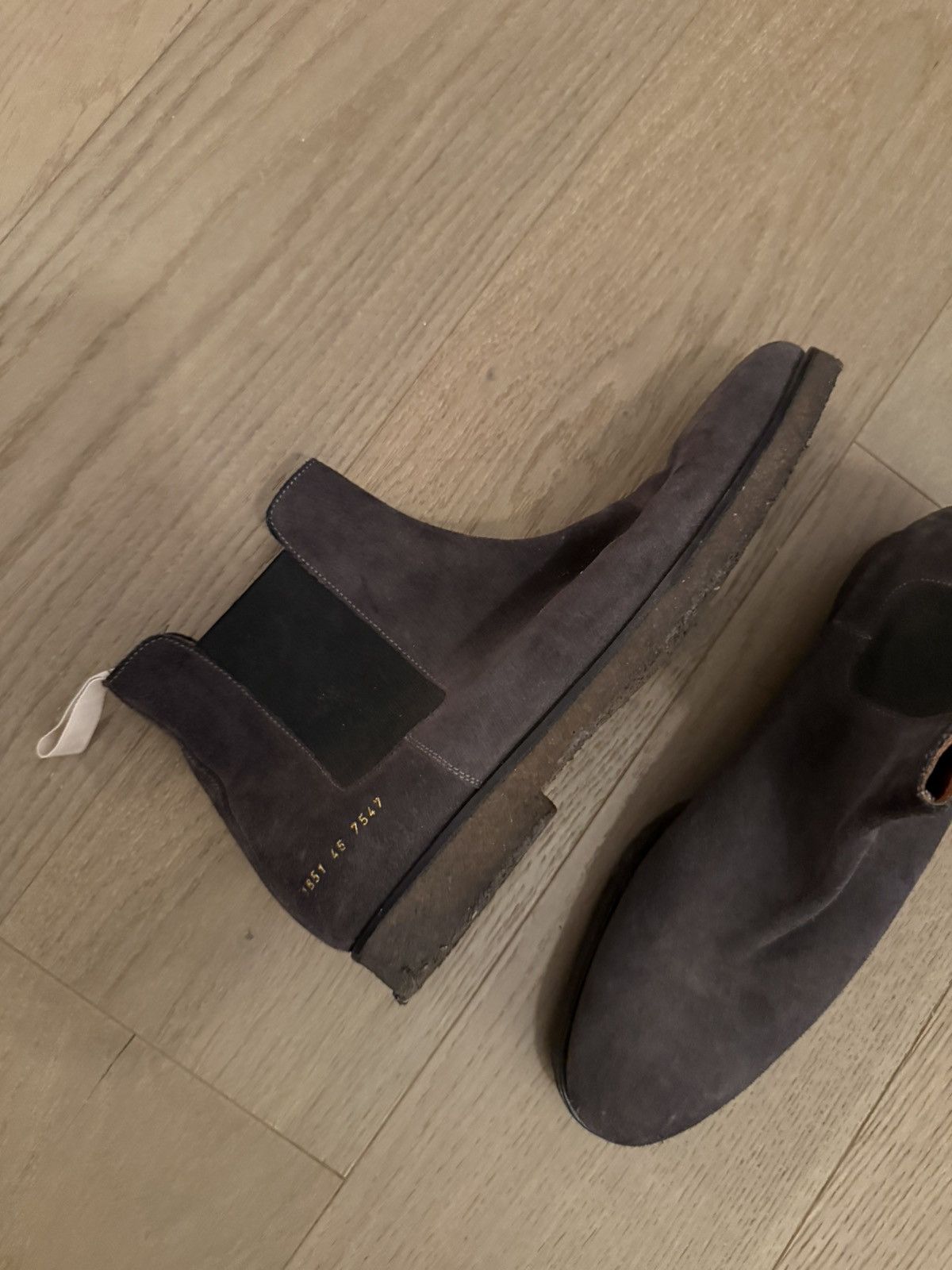 Common Projects Common Projects Chelsea Boots – Dark Brown Suede Size US 13 / EU 46 - 4 Thumbnail