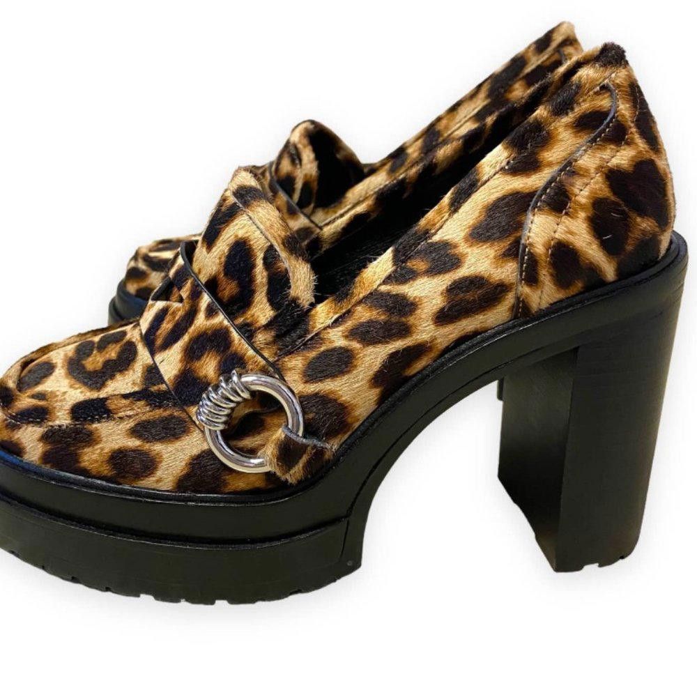 Other Gianni Bini Maxxwelle Leopard Print Platform Block Heel- NWT Size US 6 / IT 36 - 4 Thumbnail