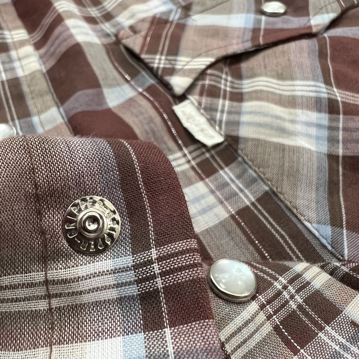Levi's Vintage 70s White Tag Levi’s Plaid Western Button Up Shirt Size US XL / EU 56 / 4 - 13 Thumbnail