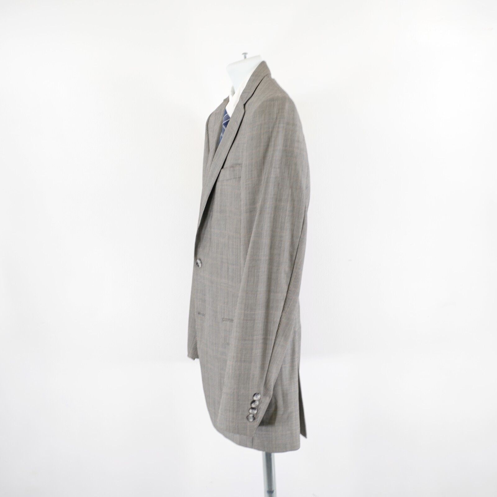 Hart Schaffner Marx Hart Schaffner Marx Wool Black Tan Glen Plaid Blazer 38R 2 B Size 38R - 5 Thumbnail