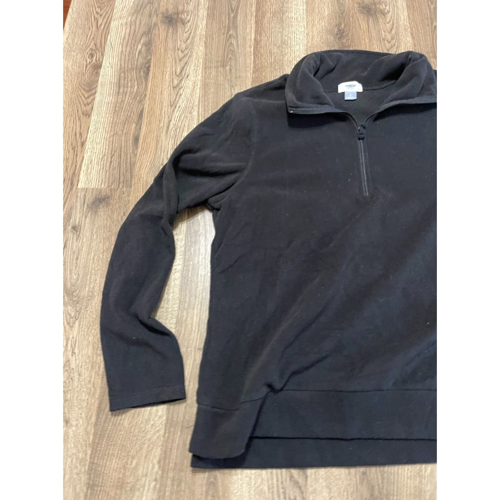 Old Navy Old Navy Sweater Womens Size L Black 1/4 Zip Up Long Sleeve Pullover Size L / US 10 / IT 46 - 3 Thumbnail