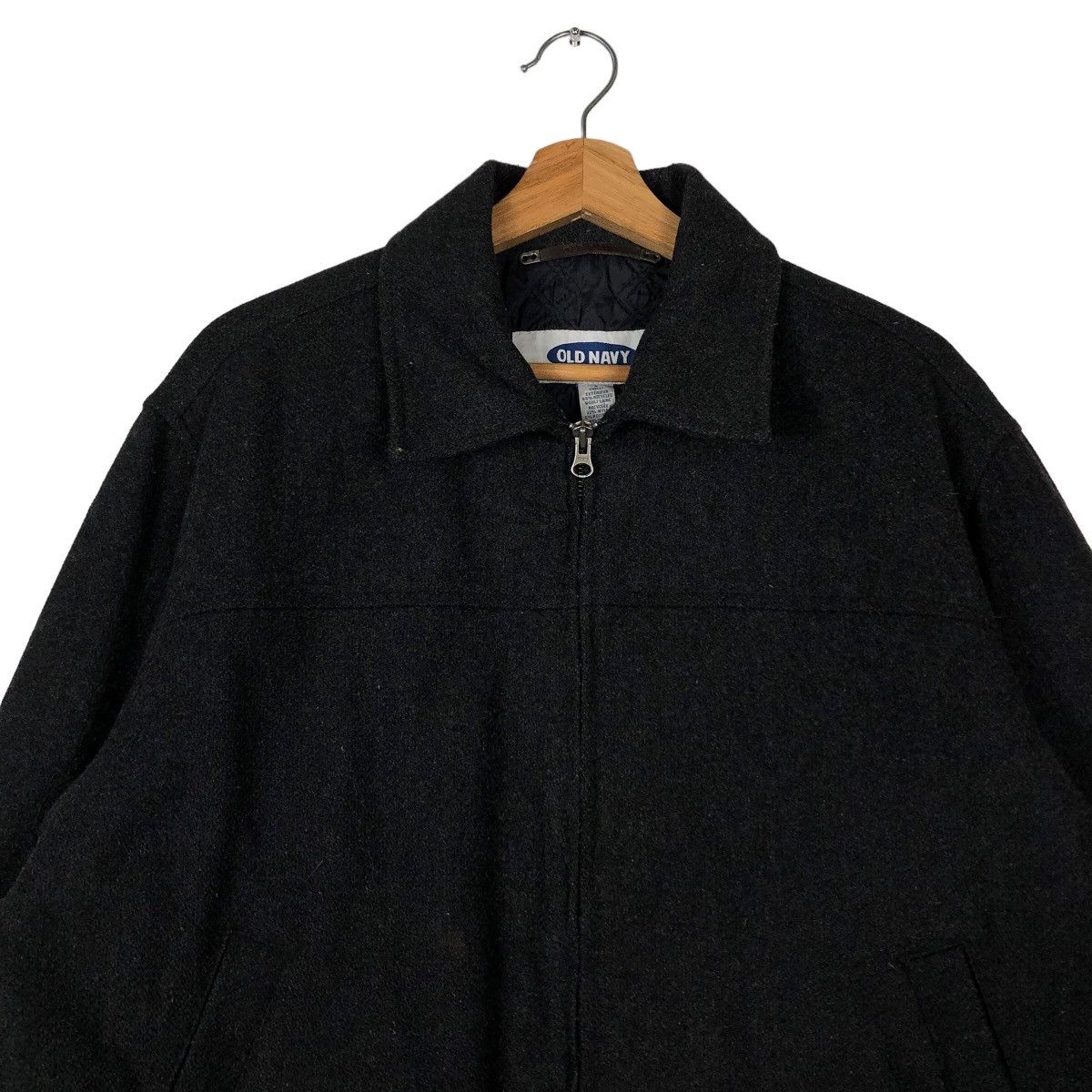 Issey Miyake 🔥90’s Vintage Wool Bomber Jacket Old Navy Japan Made Size US S / EU 44-46 / 1 - 2 Thumbnail