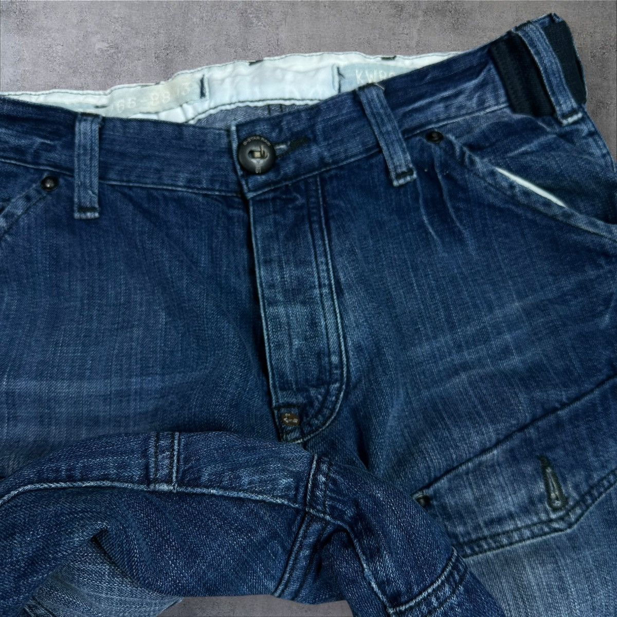 G-Star Vintage G star Raw 3301 Double Knee Biker Jeans Denim Pants Size US 32 / EU 48 - 5 Thumbnail