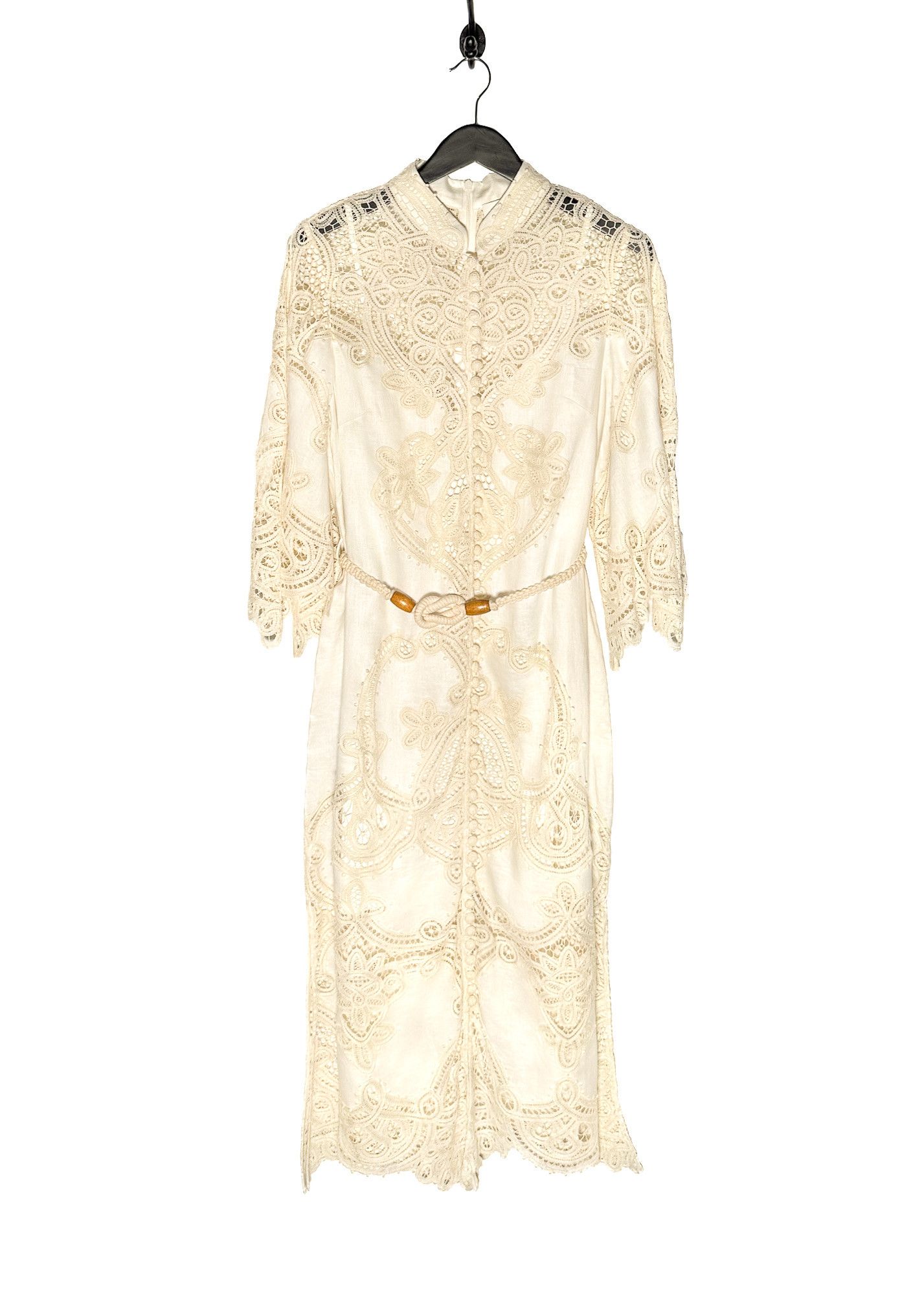 Zimmermann Zimmermann Crocheted Embroidered Tiggy Shirt Dress - Size 3 Size L / US 10 / IT 46 - 1 Thumbnail