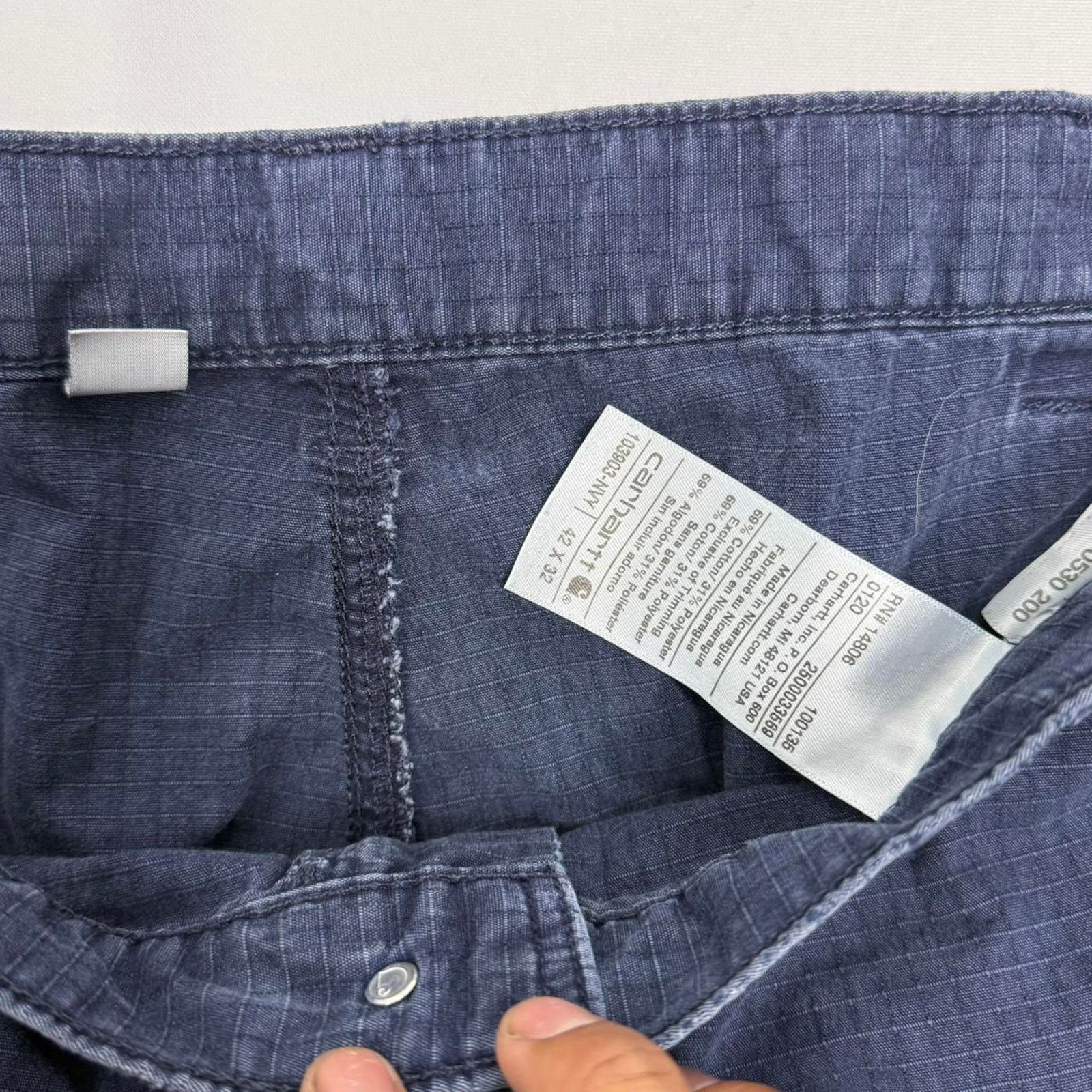 Carhartt Cahartt Navy Blue Cargo Pants Size 42x32 Size US 42 / EU 58 - 5 Thumbnail